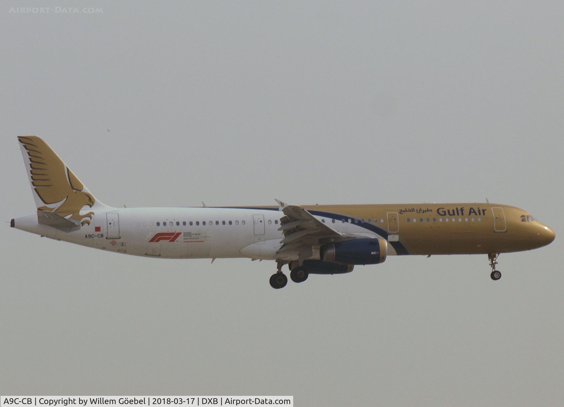 A9C-CB, 2012 Airbus A321-231 C/N 5074, Landing on DUBAI INTERNATIONAL Airport