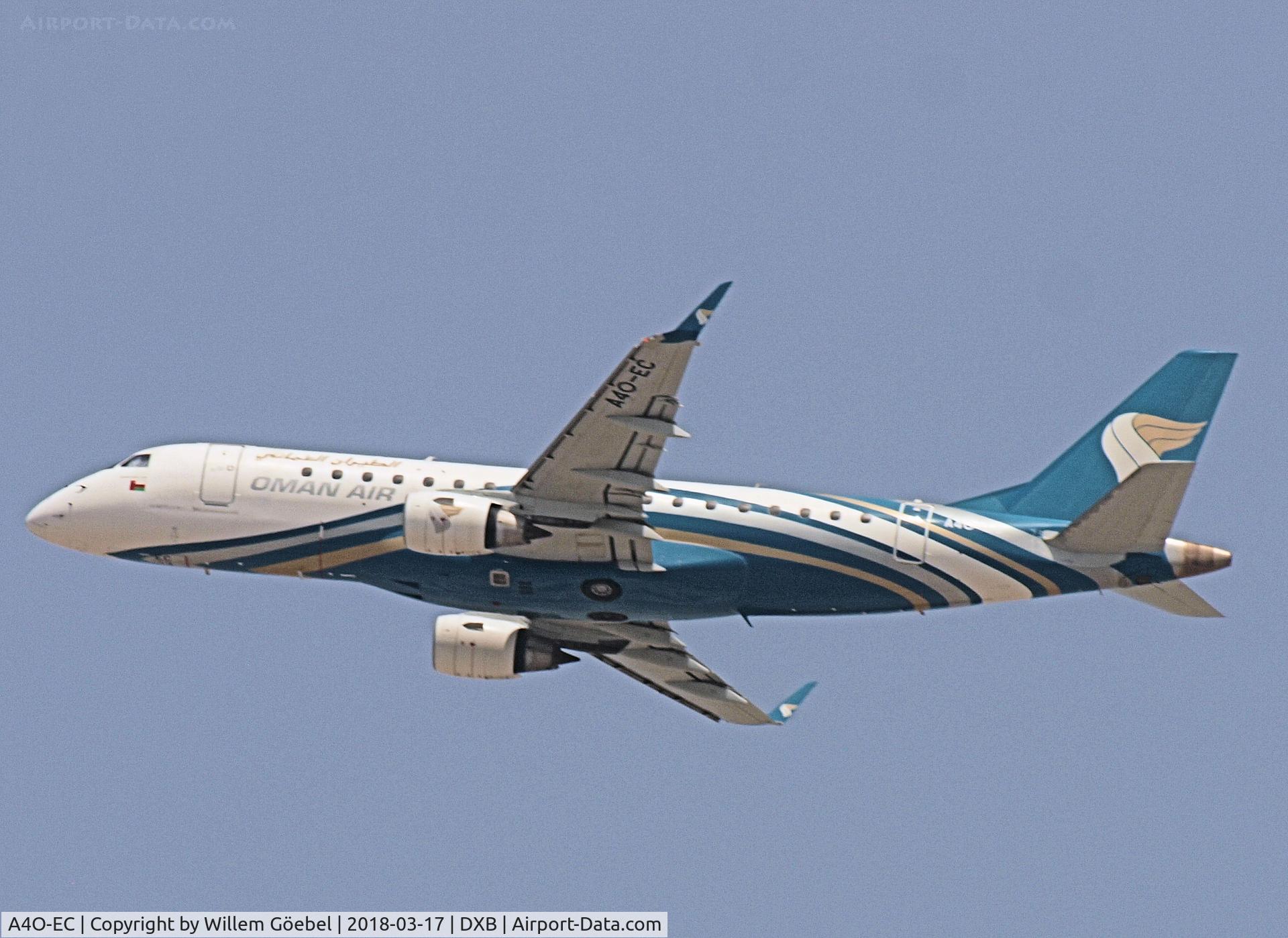 A4O-EC, 2017 Embraer 175LR (ERJ-170-200LR) C/N 17000349, Take off from DXB airport