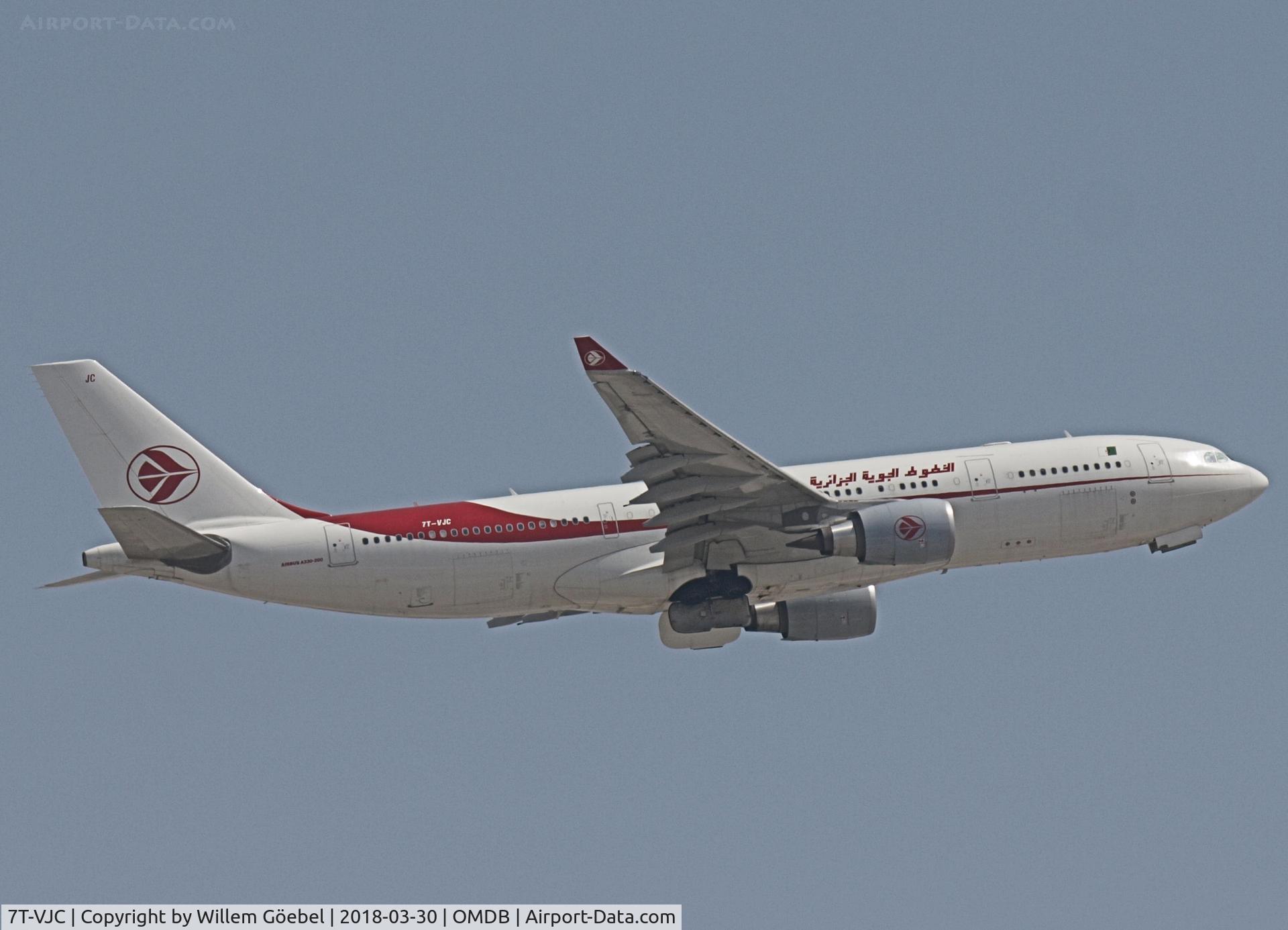 7T-VJC, 2015 Airbus A330-202 C/N 1649, Take off from DUBAI INTERNATIONAL Airport