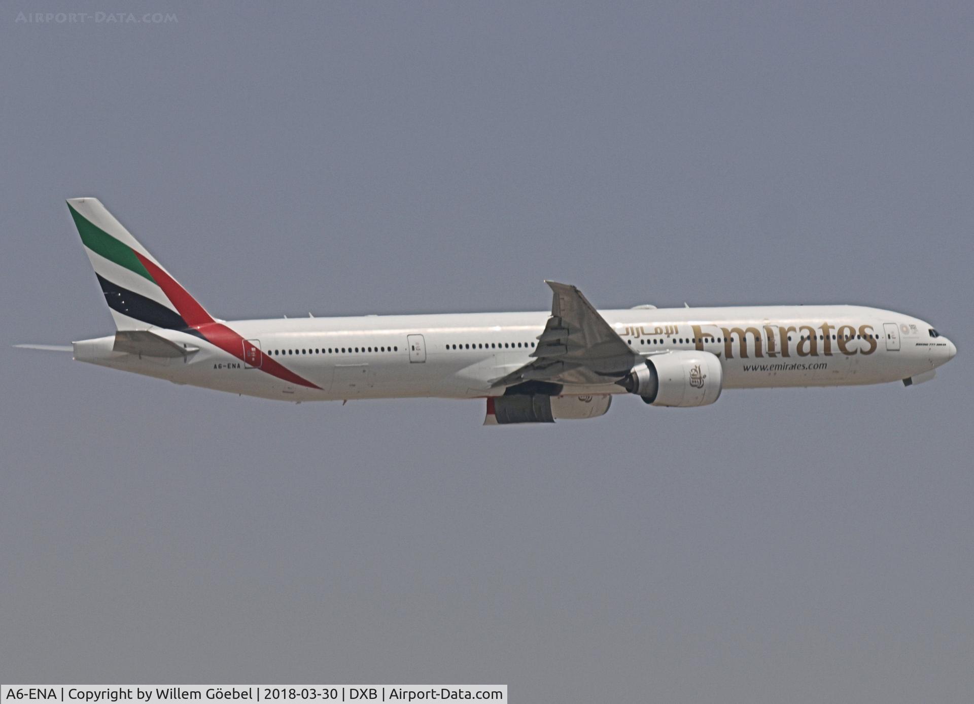 A6-ENA, 2012 Boeing 777-31H/ER C/N 41082, Take off from DUBAI INTERNATIONAL Airport