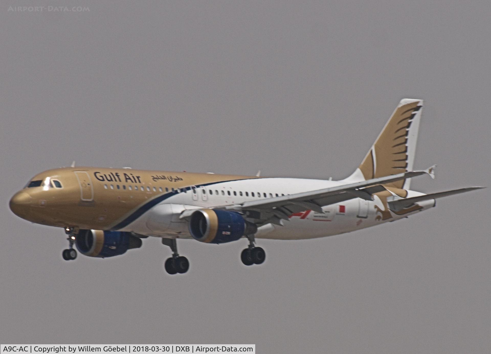 A9C-AC, 2009 Airbus A320-214 C/N 4059, Landing on DUBAI INTERNATIONAL Airport