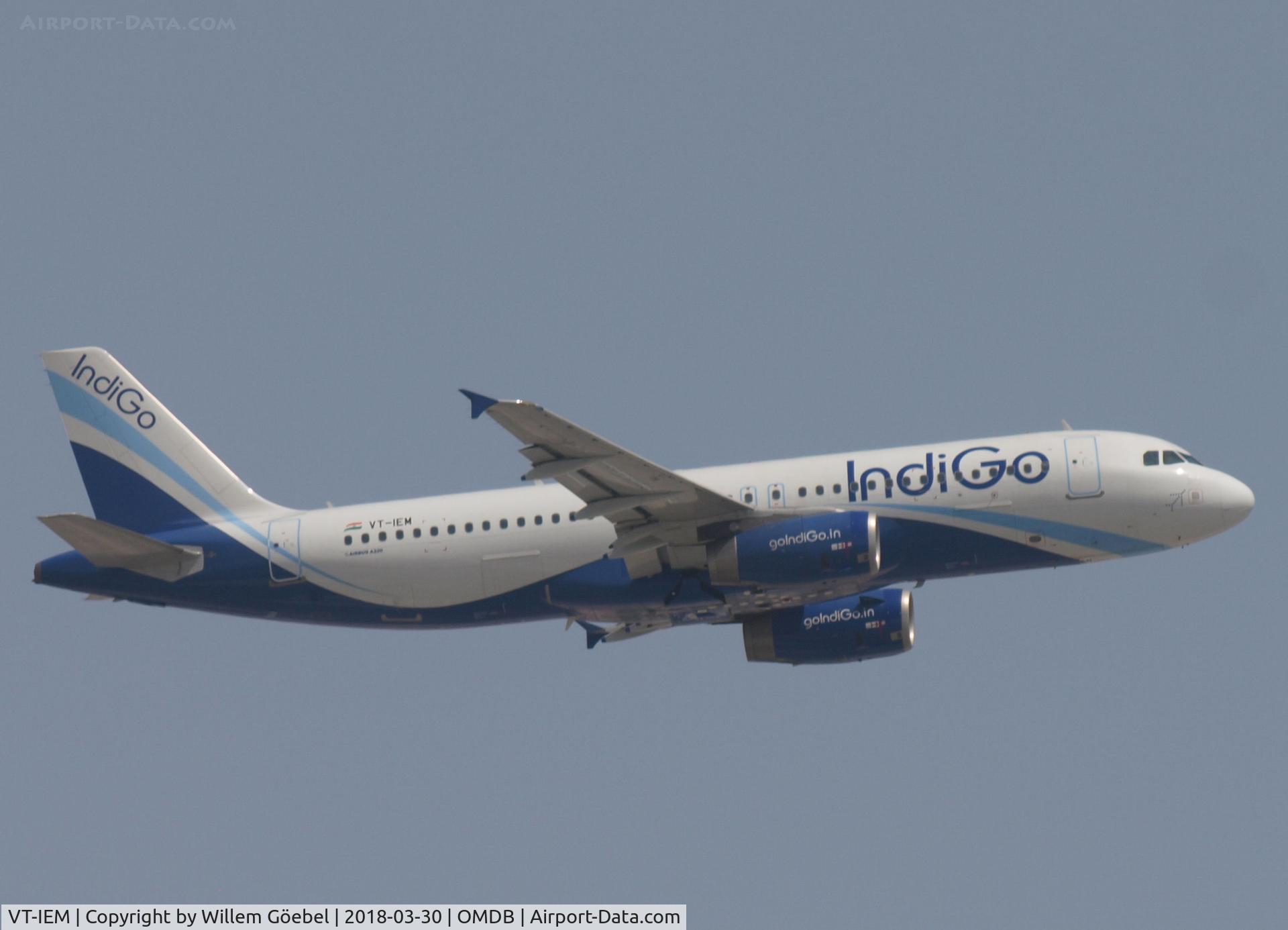 VT-IEM, 2011 Airbus A320-232 C/N 4947, Take off from DUBAI INTERNATIONAL Airport