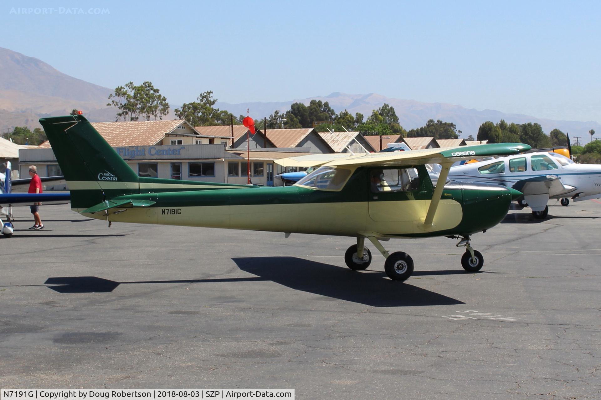 N7191G, 1973 Cessna 150L C/N 15074621, 1973 Cessna 150L, Continental O-200 100 Hp, taxi