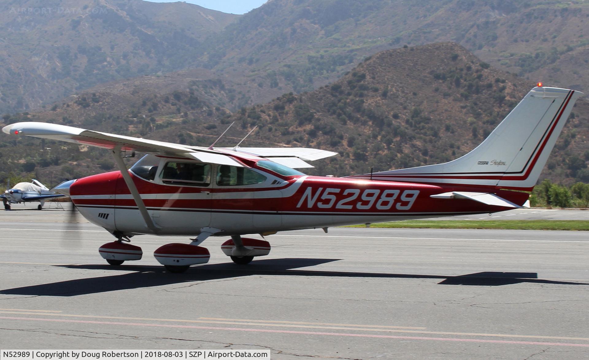 N52989, 1974 Cessna 182P Skylane C/N 18262989, 1974 Cessna 182P SKYLANE, Continental O-470-S 230 Hp, taxi back