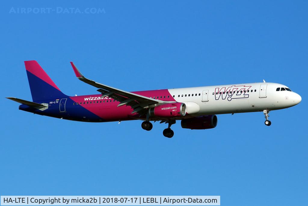 HA-LTE, 2018 Airbus A321-231 C/N 8325, Landing