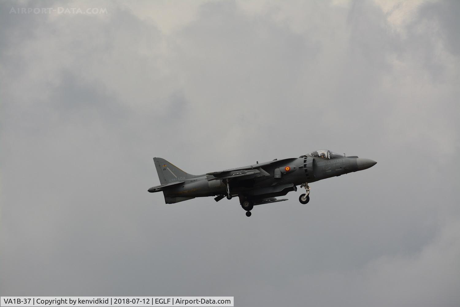 VA1B-37, McDonnell Douglas EAV-8B Matador II C/N SR3, Validating for FIA 2018.