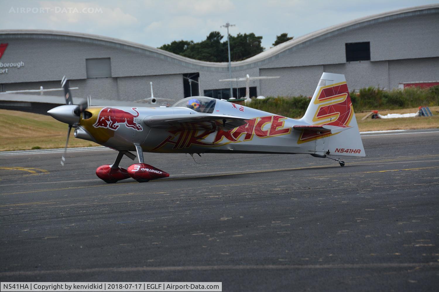 N541HA, 2008 Zivko Edge 540 C/N 0041A, Arriving at FIA 2018.