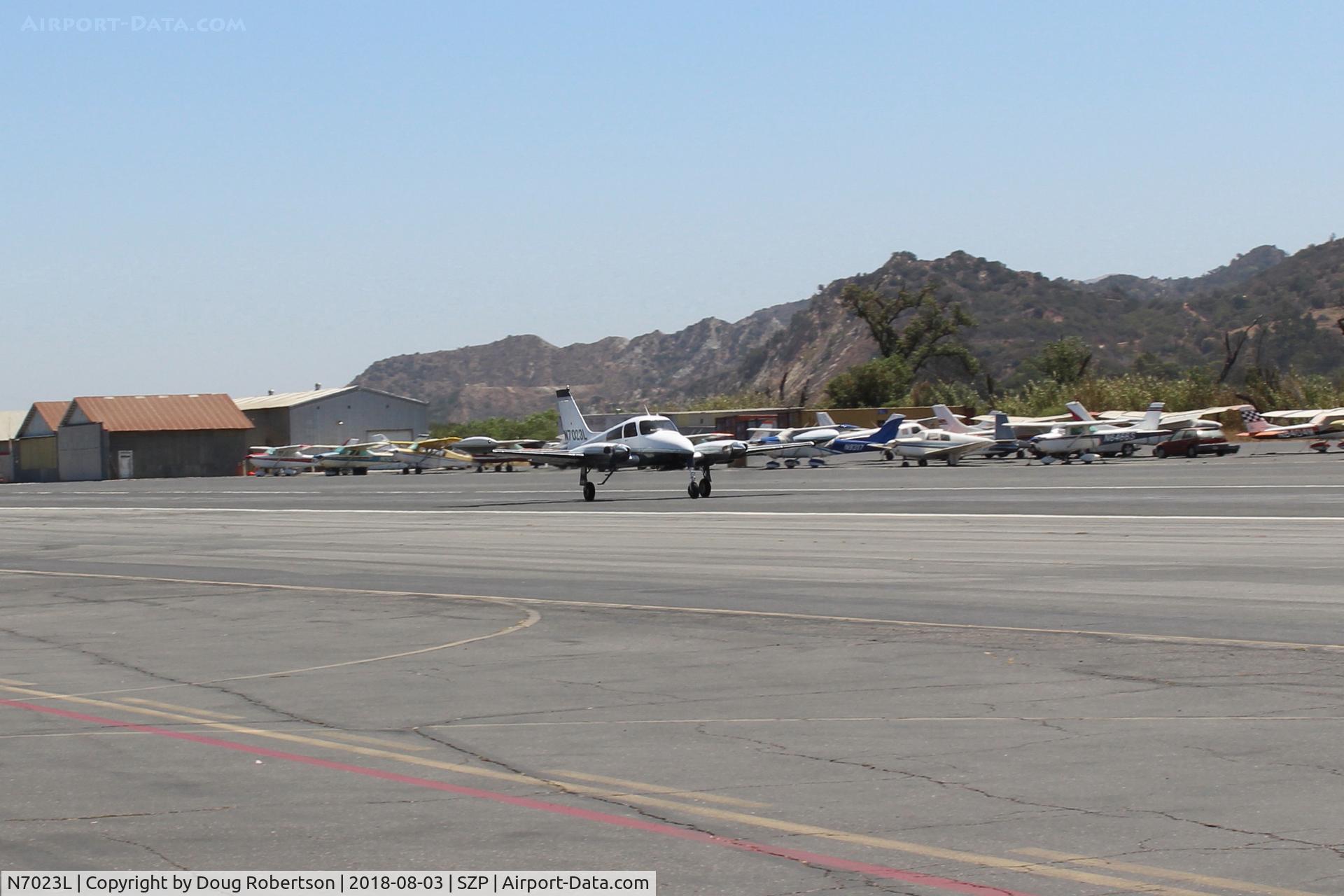 N7023L, 1966 Cessna 310K C/N 310K0123, 1966 Cessna 310K, two Continental IO-470s 260 Hp each, takeoff roll Rwy 22