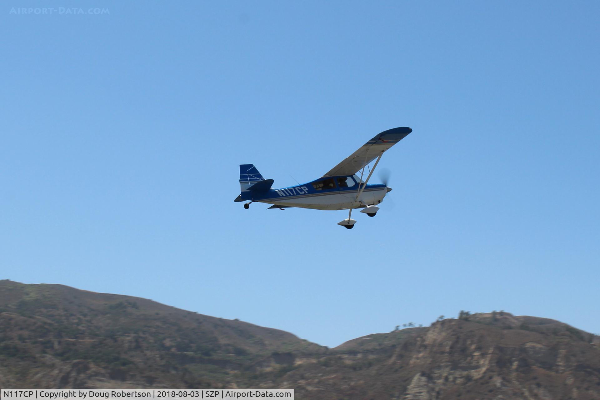 N117CP, American Champion 7GCBC Citabria C/N 1275-99, 1999 American Champion 7GCBC CITABRIA, Lycoming O-320 150 Hp, takeoff climb Rwy 22