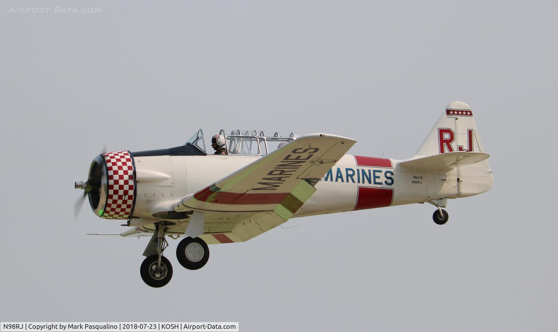 N98RJ, 1944 North American SNJ-5C Texan Texan C/N 88-17960, North American SNJ-5C