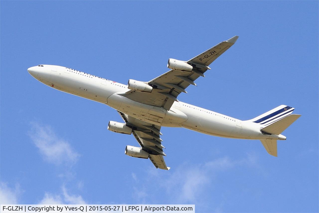F-GLZH, 1995 Airbus A340-312 C/N 078, Airbus A340-312, Take off rwy 27L, Roissy Charles De Gaulle airport (LFPG-CDG)