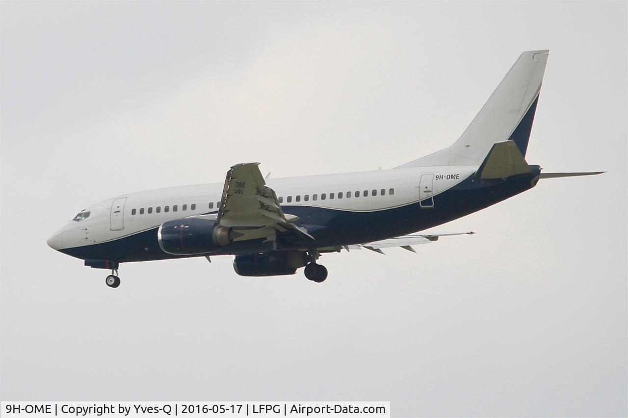 9H-OME, 1991 Boeing 737-505 C/N 24274, Boeing 737-505, On final rwy 27R, Roissy Charles De Gaulle Airport (LFPG-CDG)