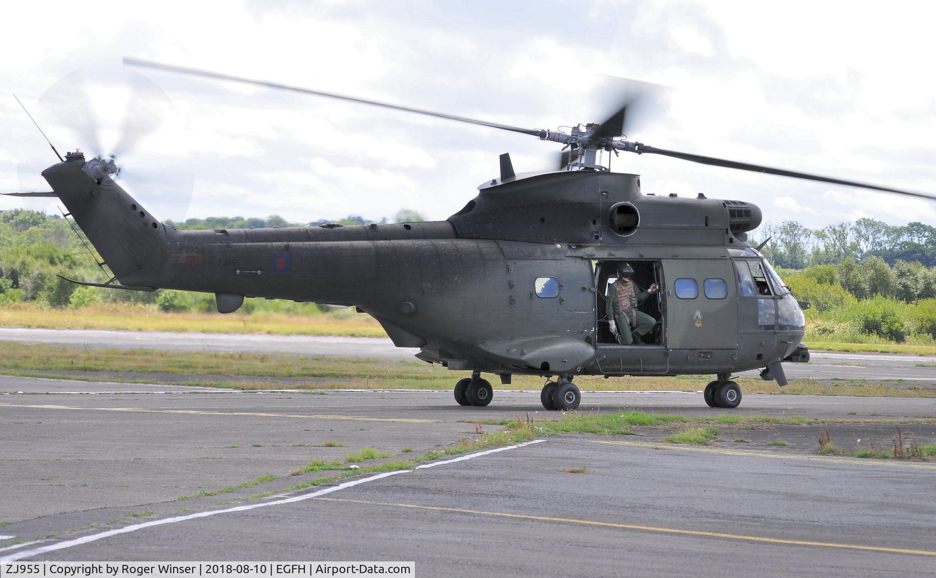 ZJ955, Aerospatiale Puma HC.2 C/N 1363, Visiting RAF Puma HC.2 helicopter.