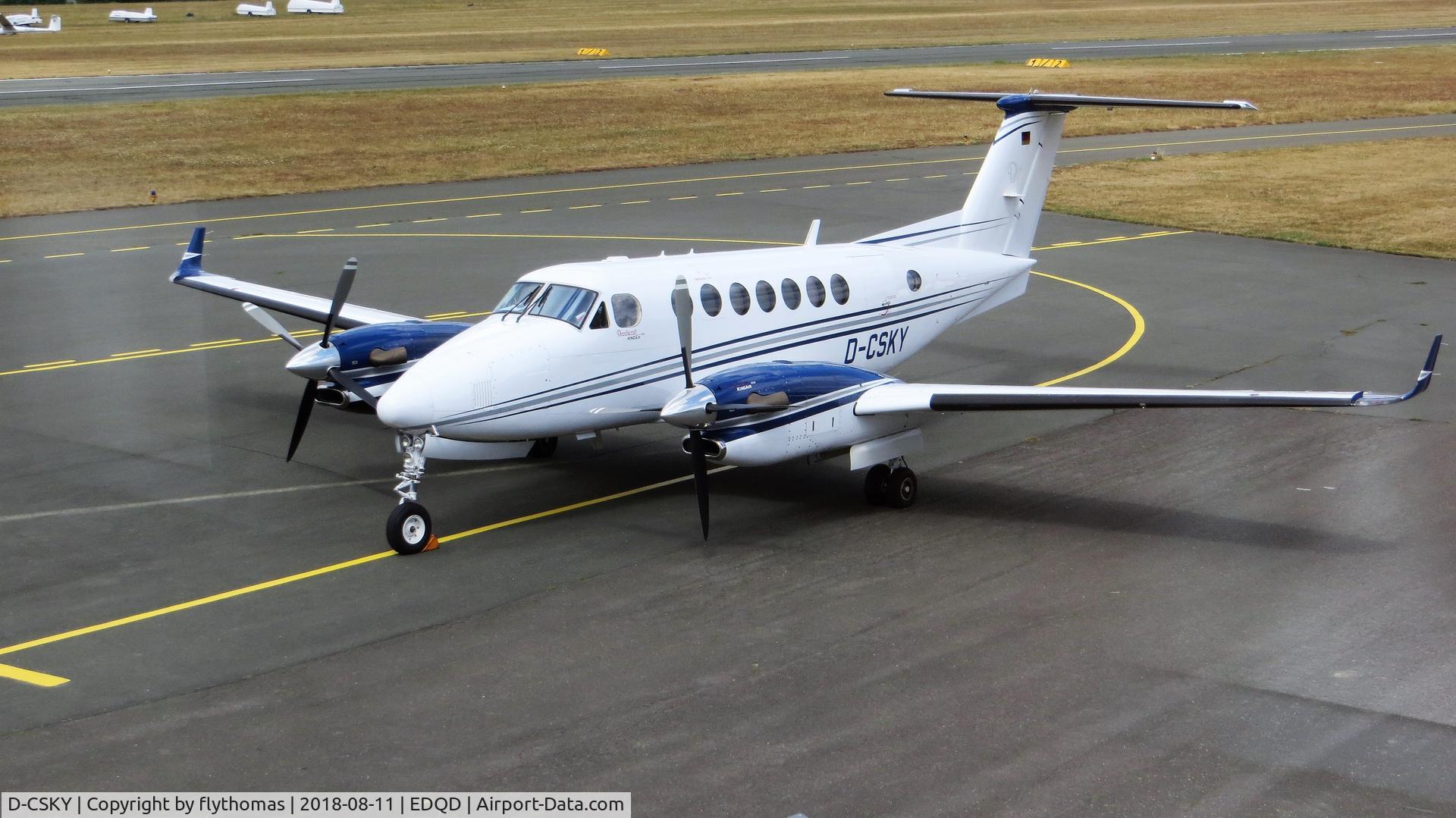 D-CSKY, 1996 Beechcraft B300 Super King Air 350 C/N FL-130, D-CSKY Bayreuth Airport, Bindlacher Berg