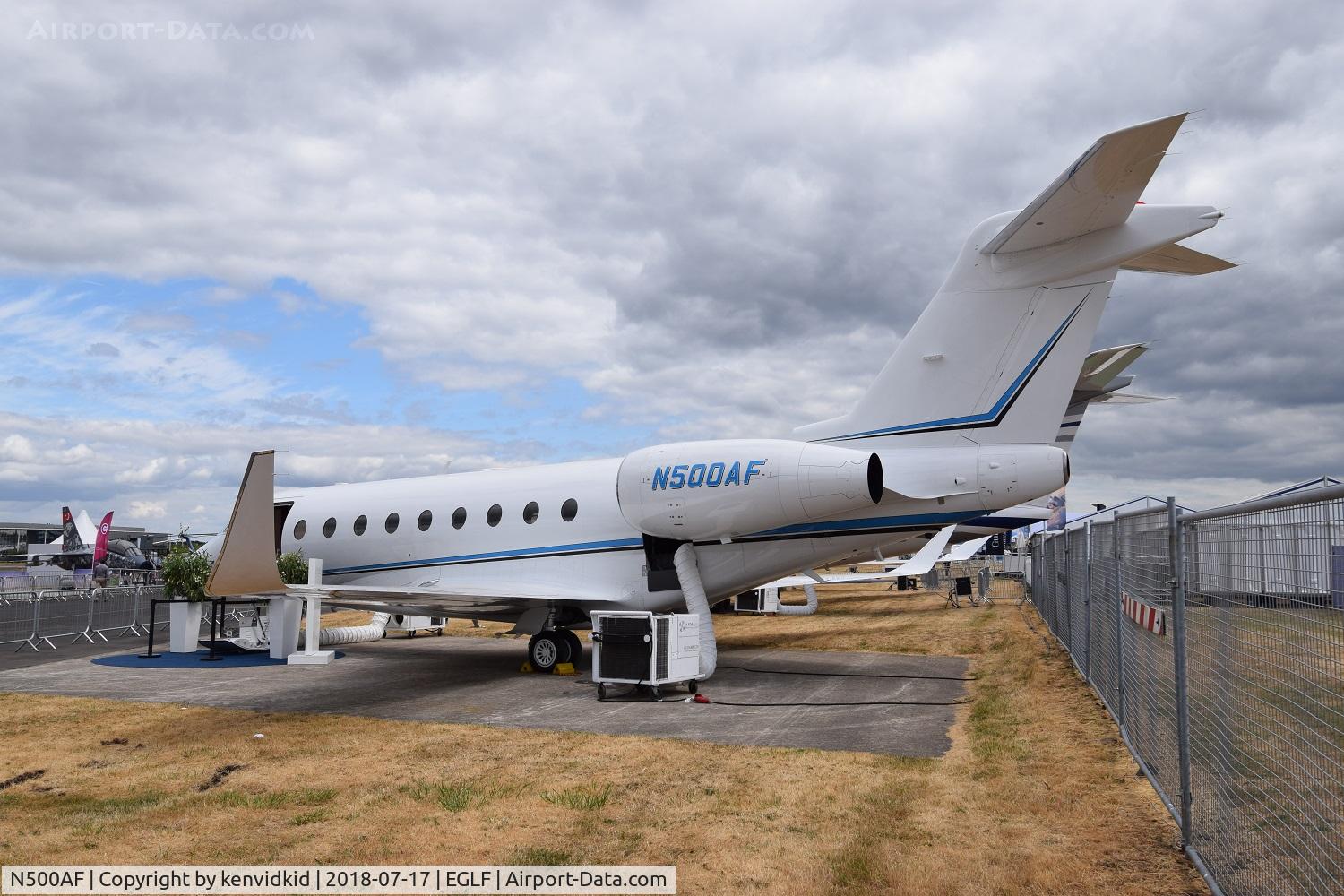 N500AF, 2106 Israel Aircraft Industries Gulfstream 280 C/N 2108, On static display at FIA 2018.