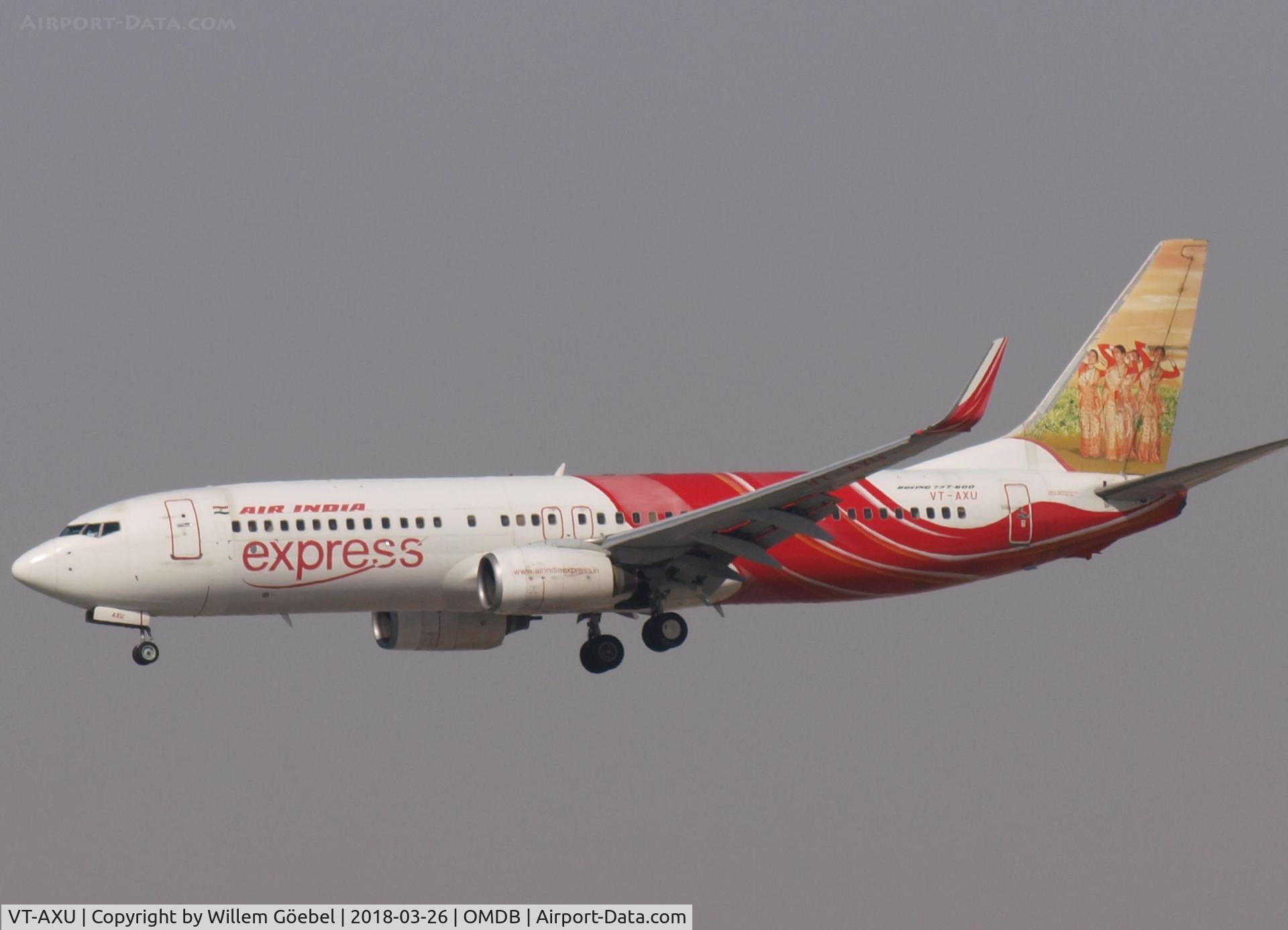 VT-AXU, 2007 Boeing 737-8HG C/N 36332, Landing on DUBAI INTERNATIONAL Airport