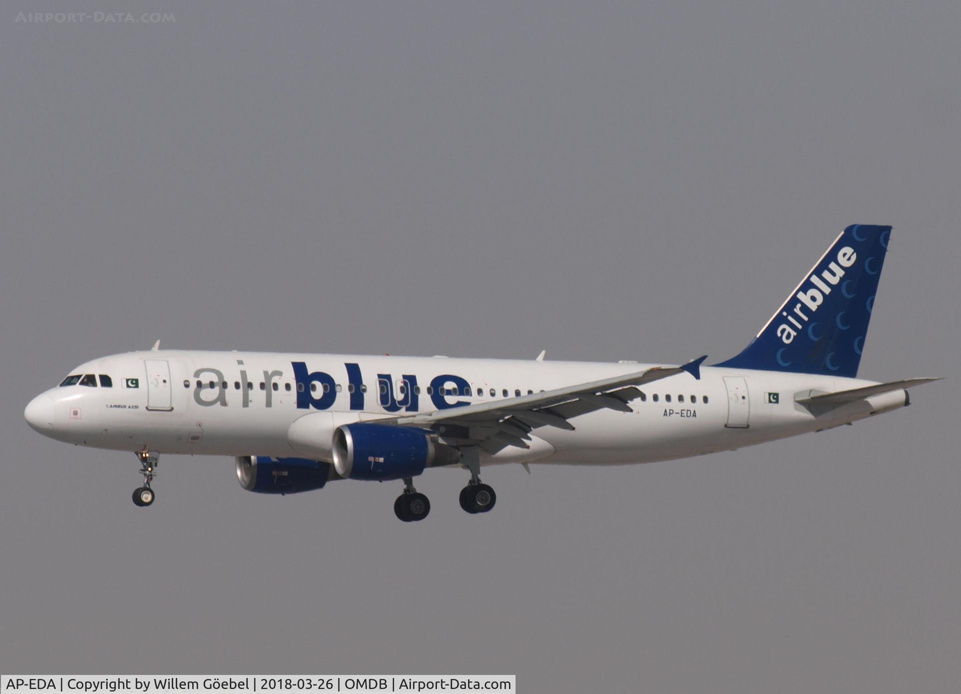 AP-EDA, 2009 Airbus A320-214 C/N 3974, Landing on DUBAI INTERNATIONAL Airport