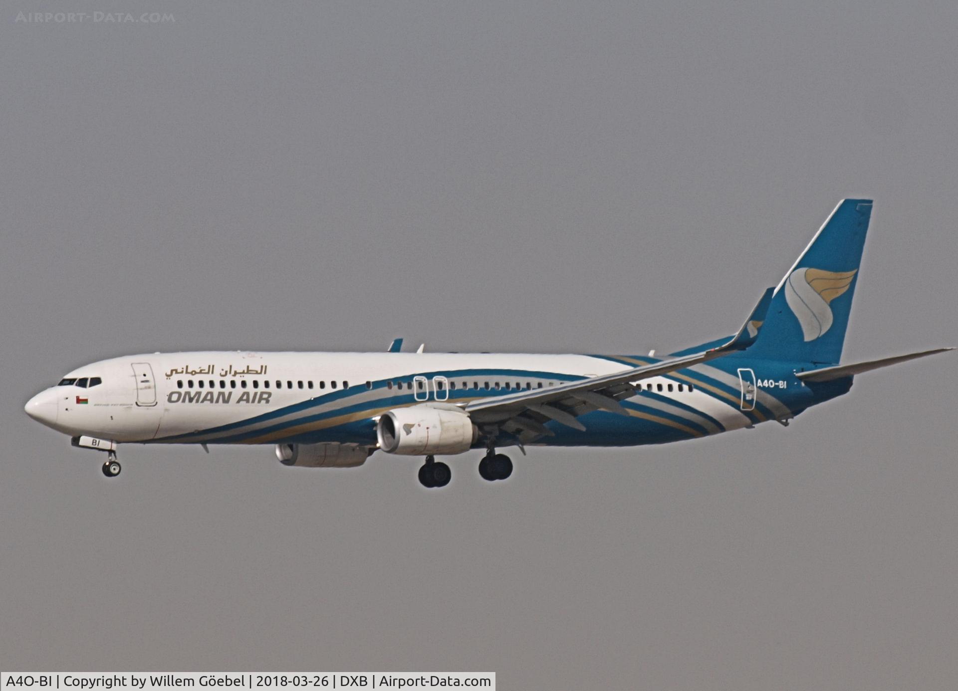 A4O-BI, 2014 Boeing 737-91MER C/N 40069, Landing on DUBAI INTERNATIONAL Airport