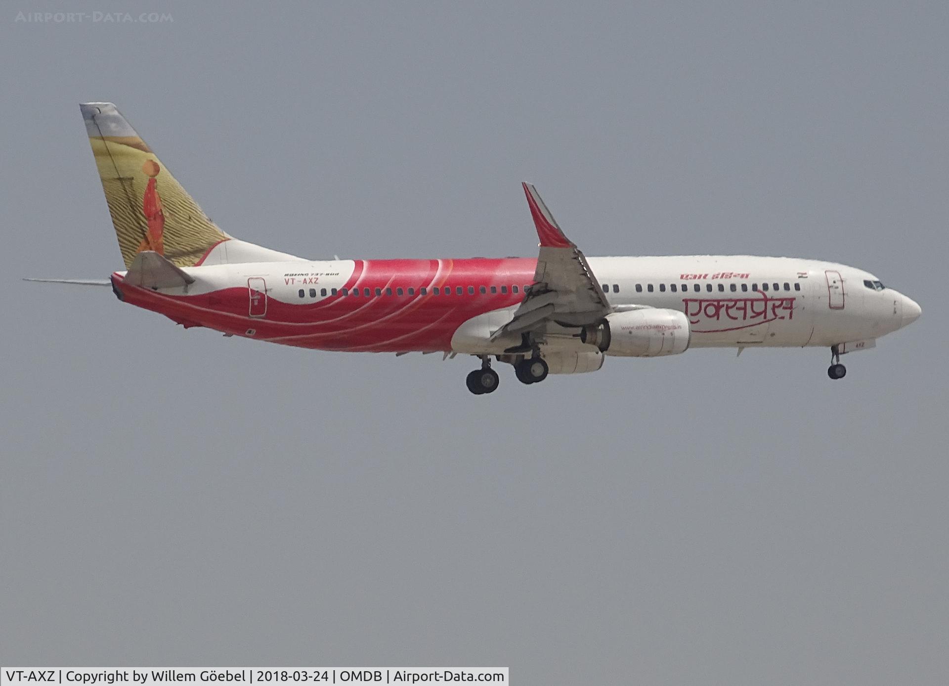 VT-AXZ, 2008 Boeing 737-8HG C/N 36336, Landing on DUBAI INTERNATIONAL Airport