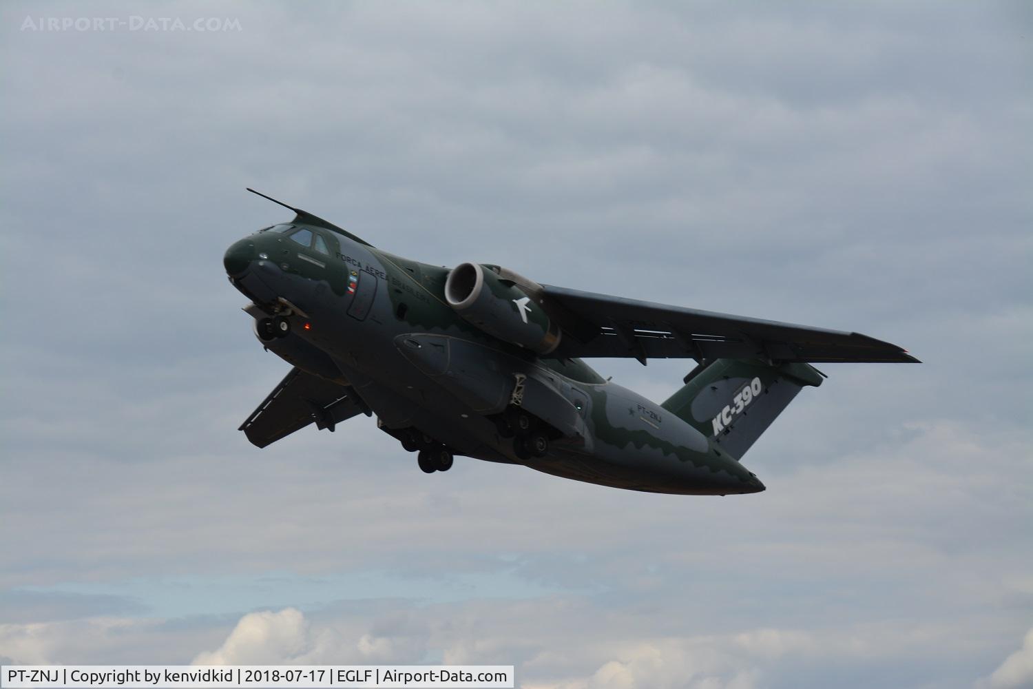 PT-ZNJ, 2014 Embraer KC-390 (EMB-390) C/N 39000002, Displaying at FIA 2018.