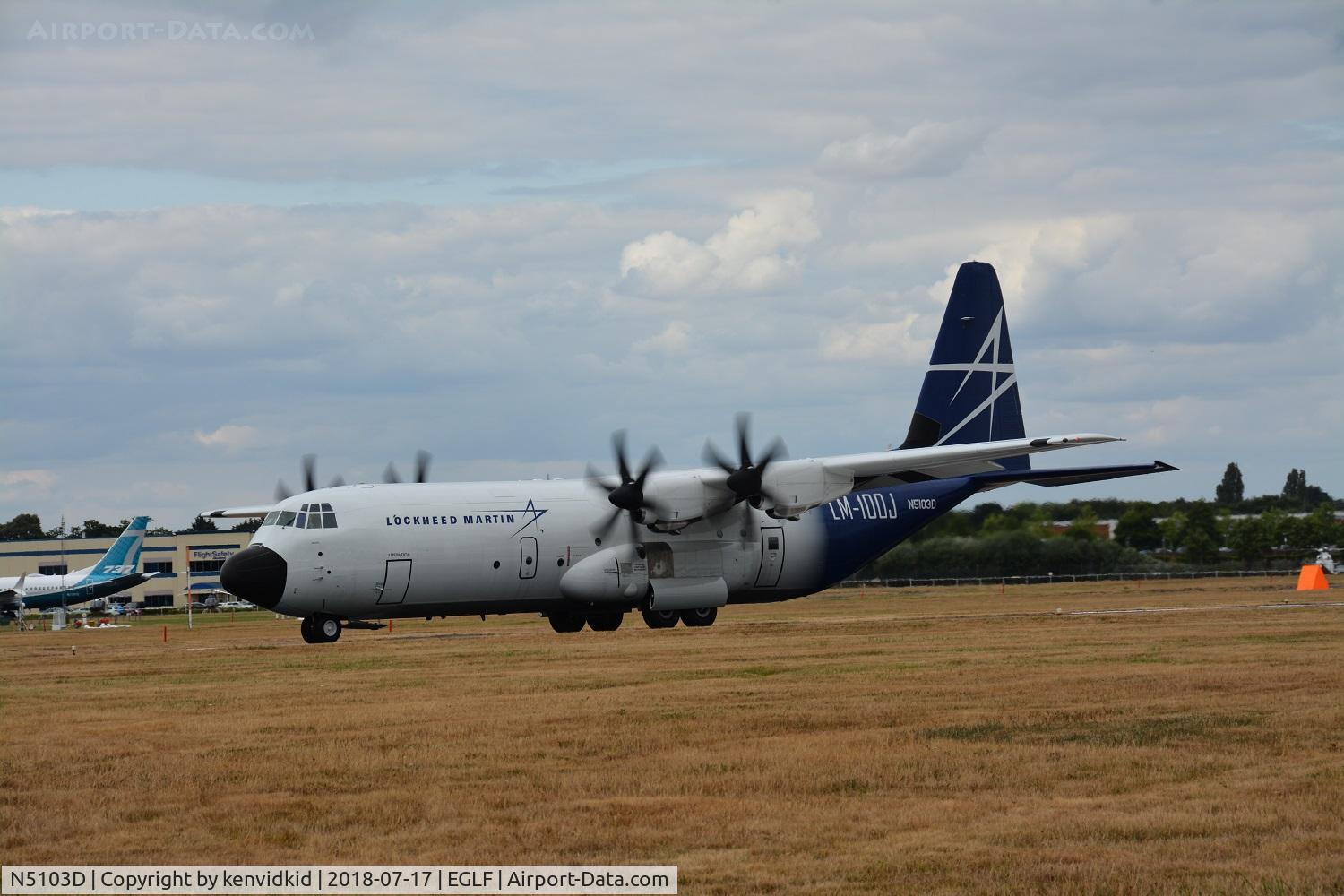 N5103D, 2017 Lockheed Martin LM-100J C/N 5818, Displaying at FIA 2018.