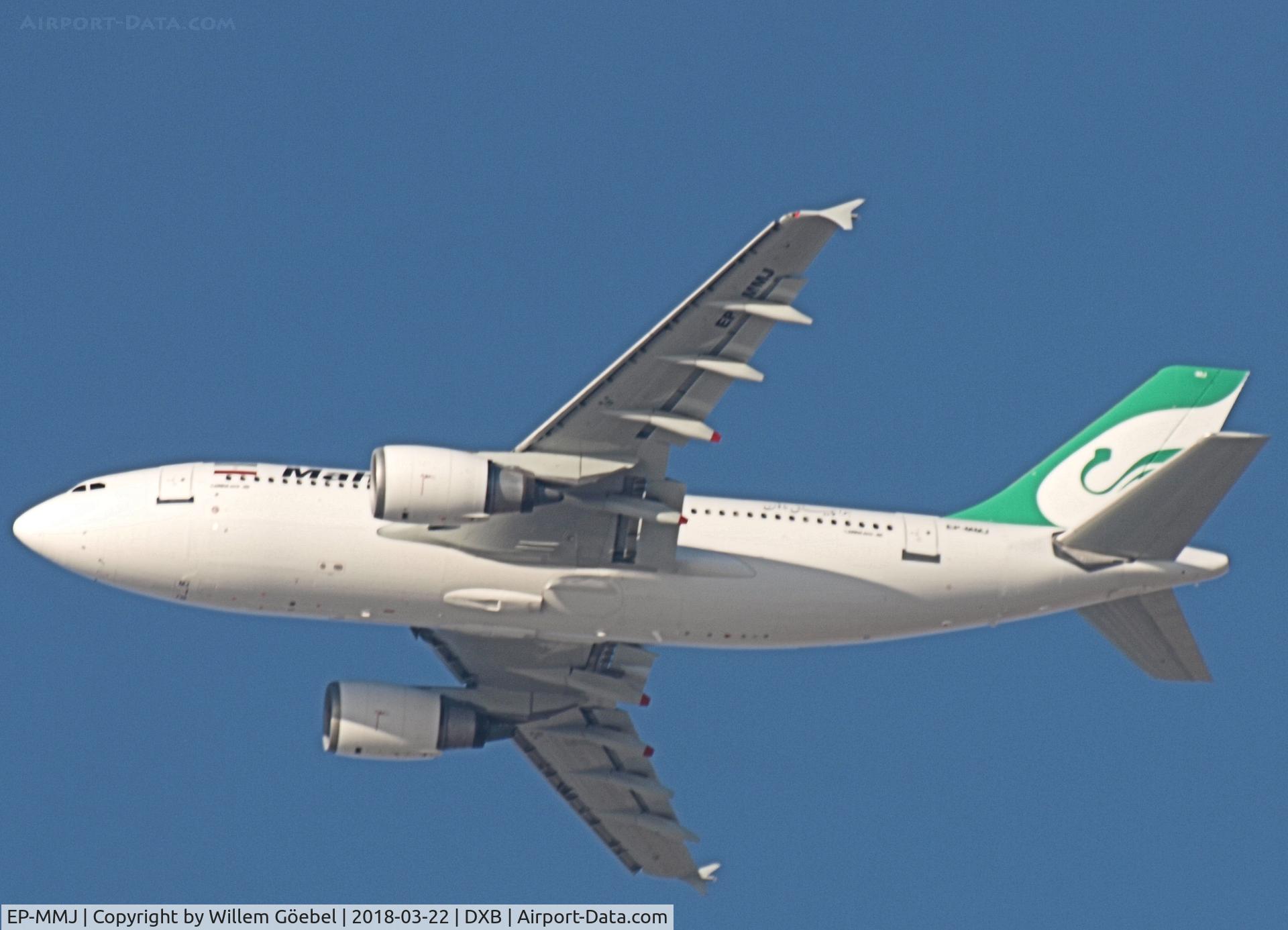 EP-MMJ, 1990 Airbus A310-304 C/N 526, Take off from DUBAI INTERNATIONAL Airport