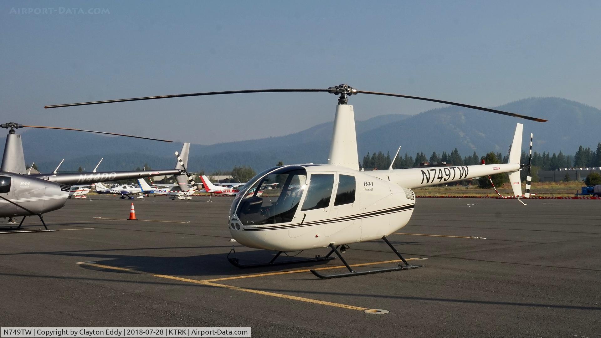 N749TW, 2004 Robinson R44 II C/N 10582, Truckee Airport California 2018.