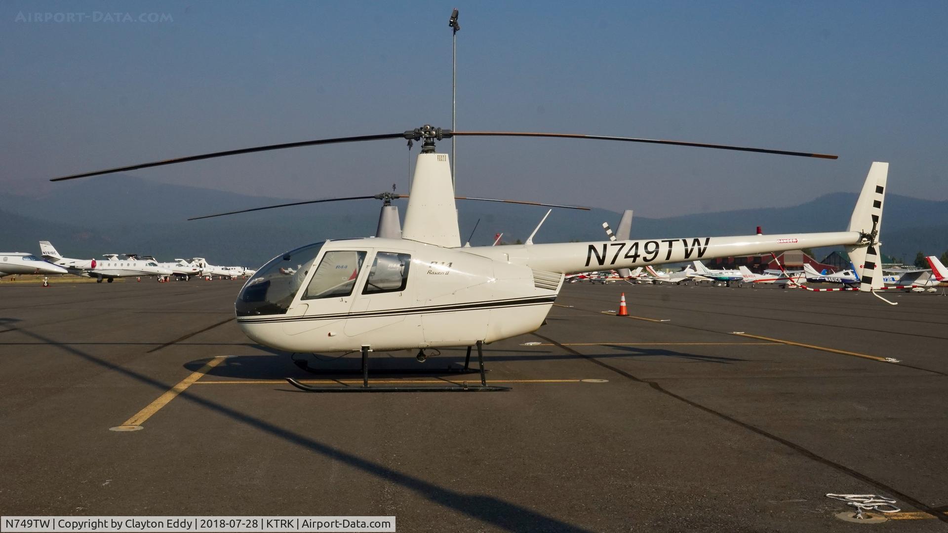N749TW, 2004 Robinson R44 II C/N 10582, Truckee Airport California 2018.