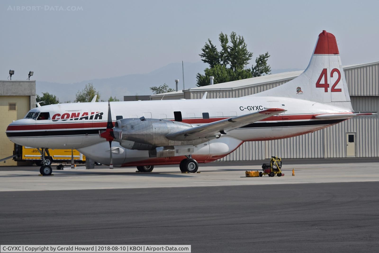 C-GYXC, 1958 Convair 440 Metropolitan C/N 507, Parked on the NIFC ramp.