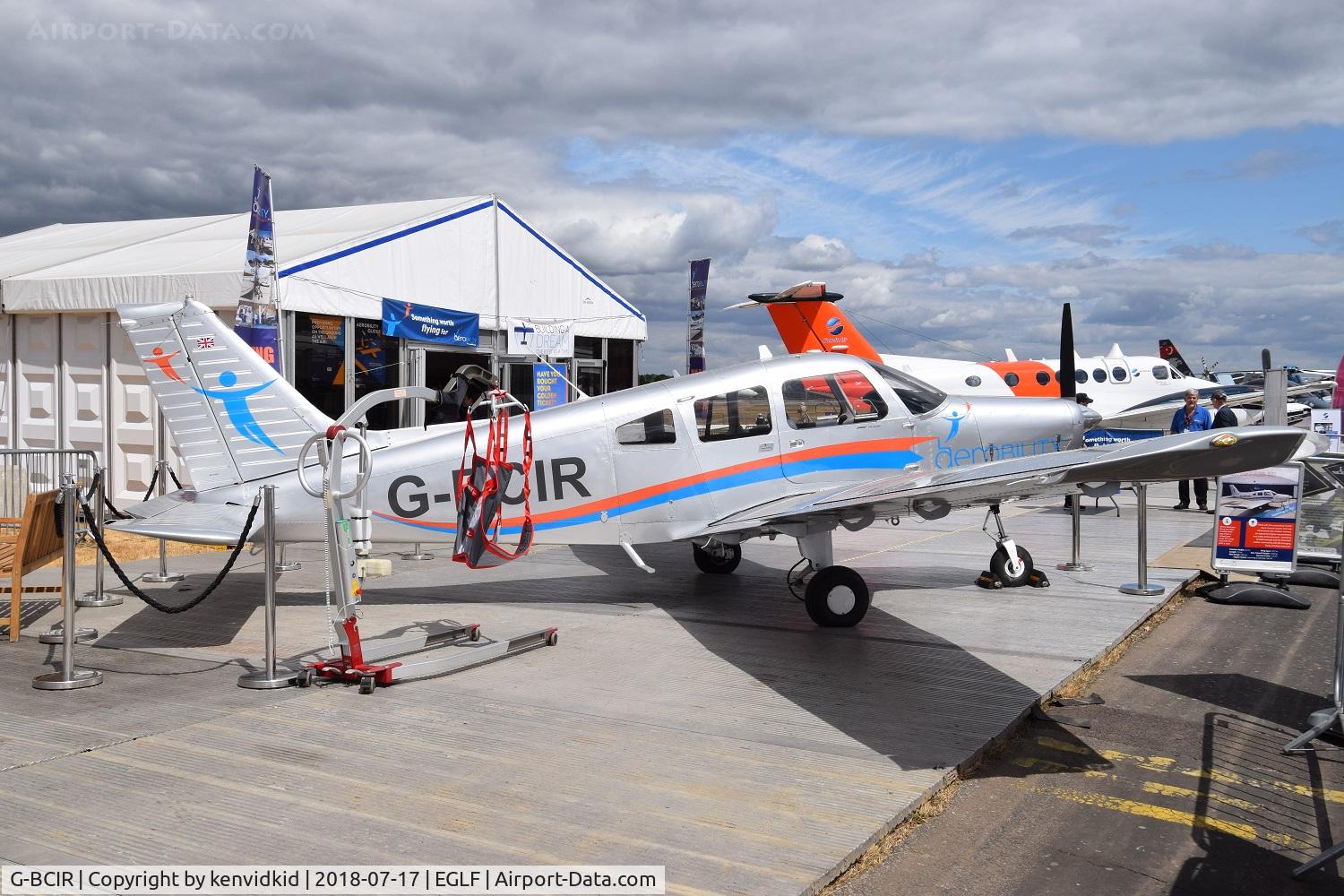 G-BCIR, 1974 Piper PA-28-151 Cherokee Warrior C/N 28-7415401, On static display at FIA 2018.
