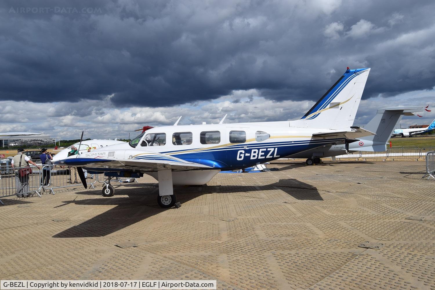 G-BEZL, 1977 Piper PA-31-310 Navajo Navajo C/N 31-7712054, On static display at FIA 2018.