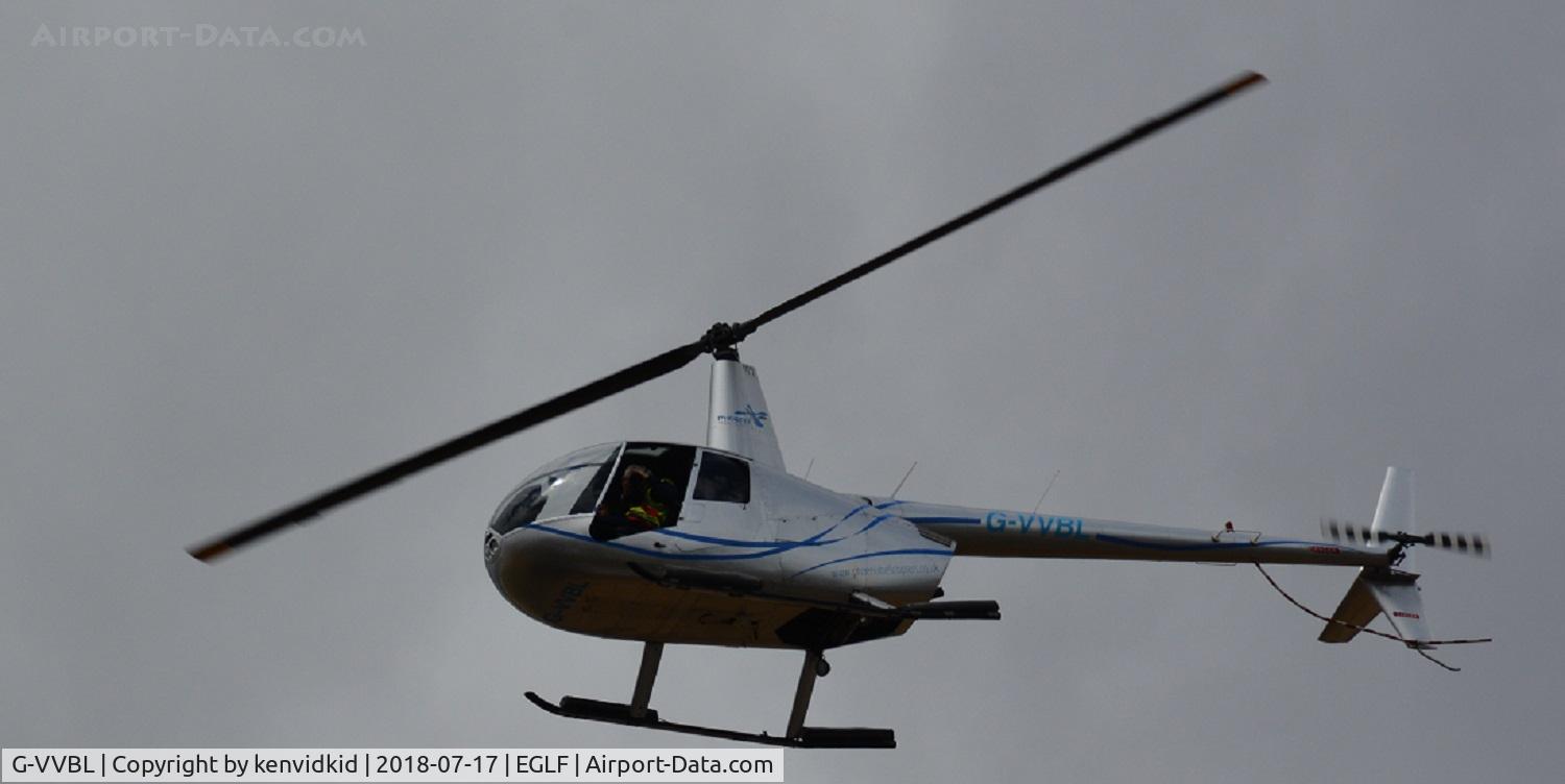 G-VVBL, 2006 Robinson R44 Raven II C/N 11606, Photo sortie at FIA 2018.