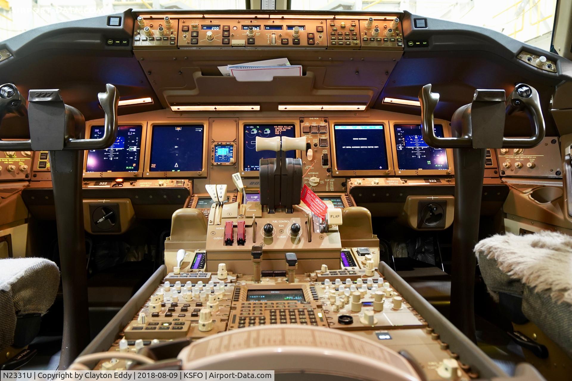 N2331U, 2016 Boeing 777-322/ER C/N 62642, SFO 2018.
