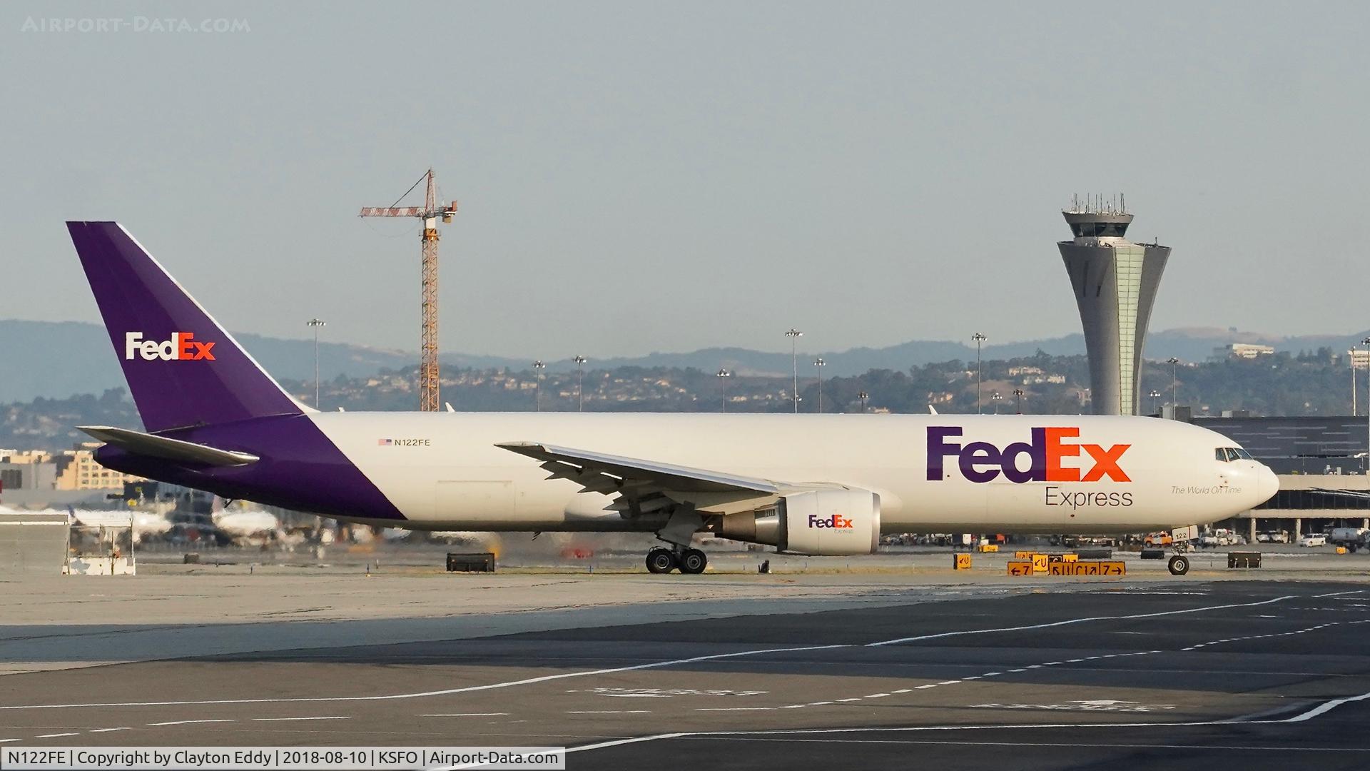 N122FE, 2015 Boeing 767-3S2F C/N 42715, SFO 2018.