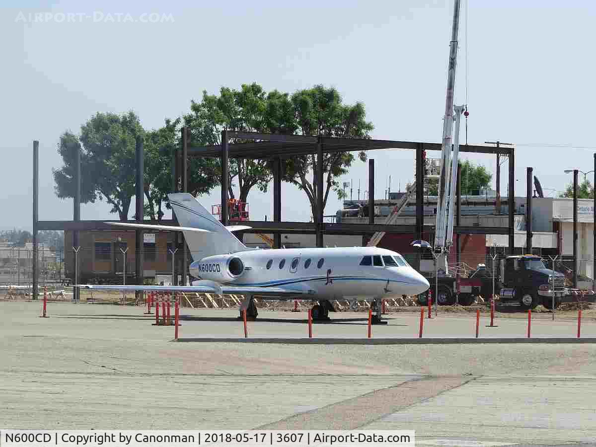 N600CD, 1978 Dassault Falcon 20F-5 (Mystere) C/N 377, Parked