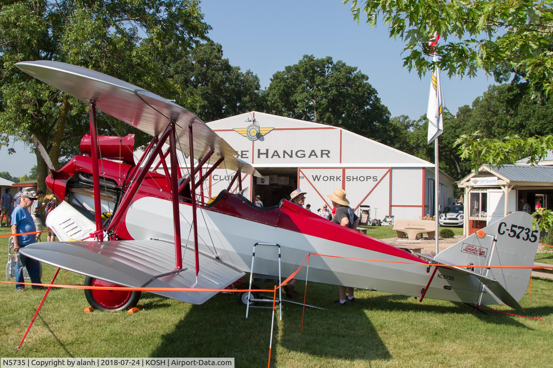 N5735, Lincoln Page 1928 C/N 212, At AirVenture 2018