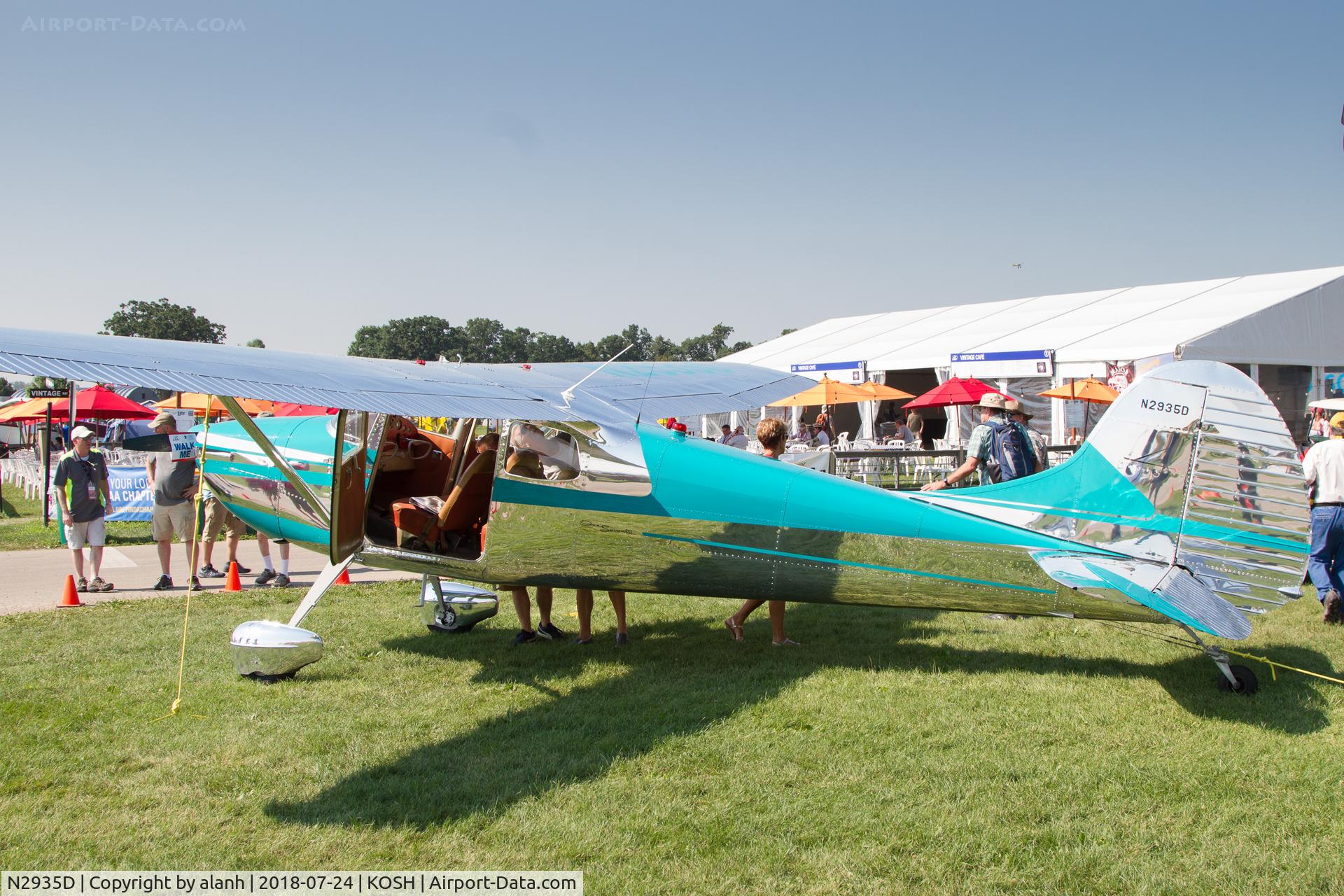 N2935D, 1955 Cessna 170B C/N 26878, At AirVenture 2018