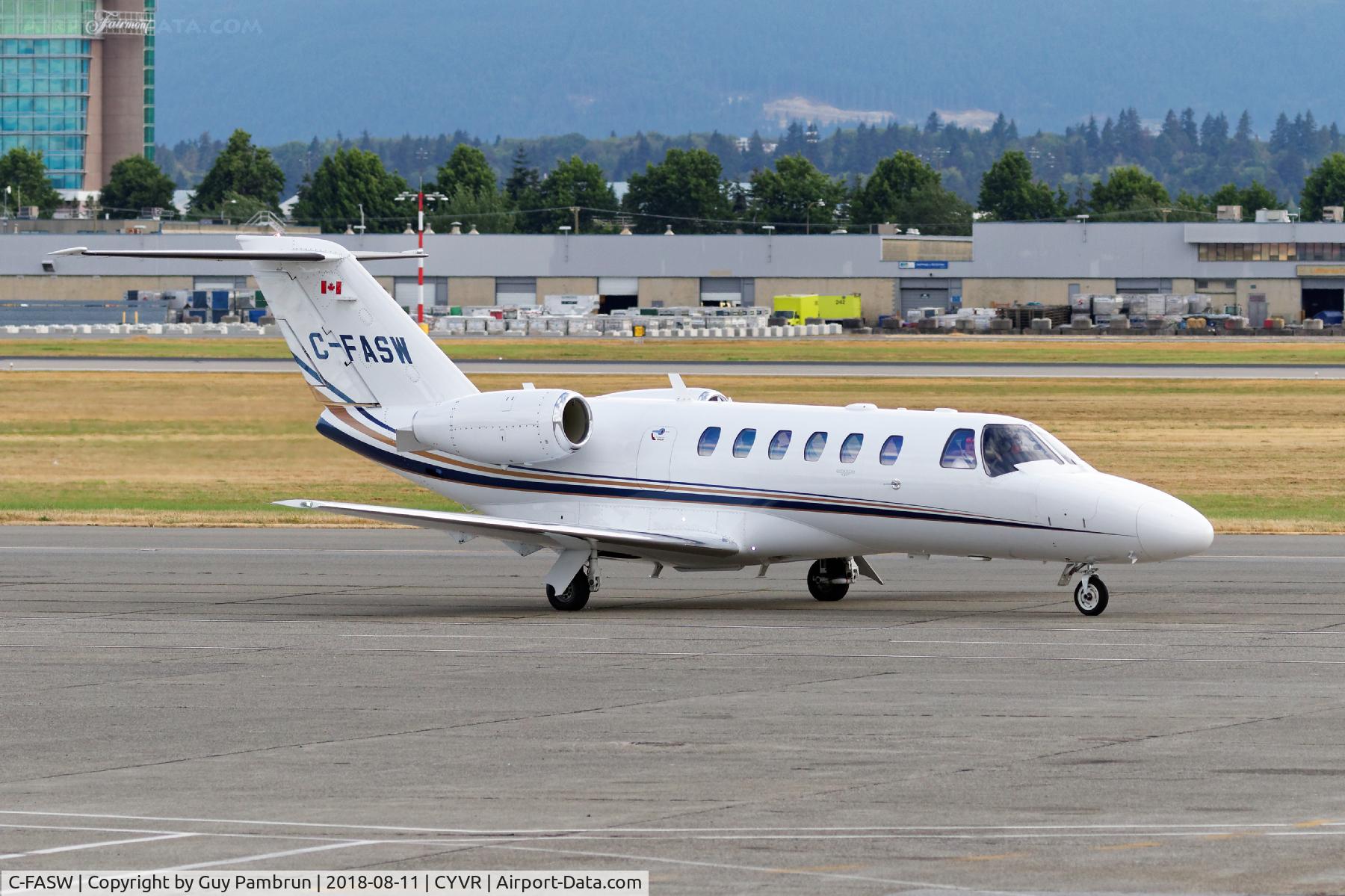 C-FASW, 2012 Cessna 525A Citation C/N 525A-0503, Heading to customs