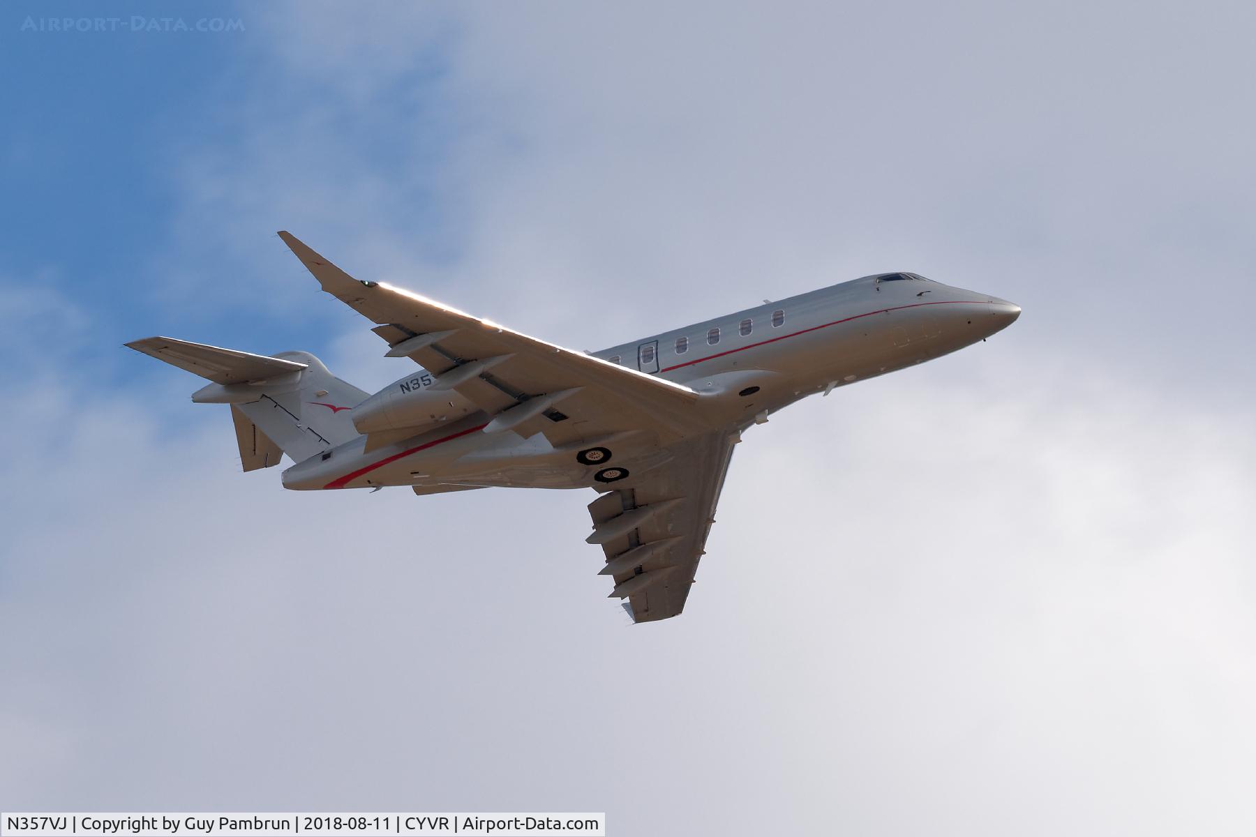 N357VJ, 2015 Bombardier Challenger 350 (BD-100-1A10) C/N 20550, Takeoff