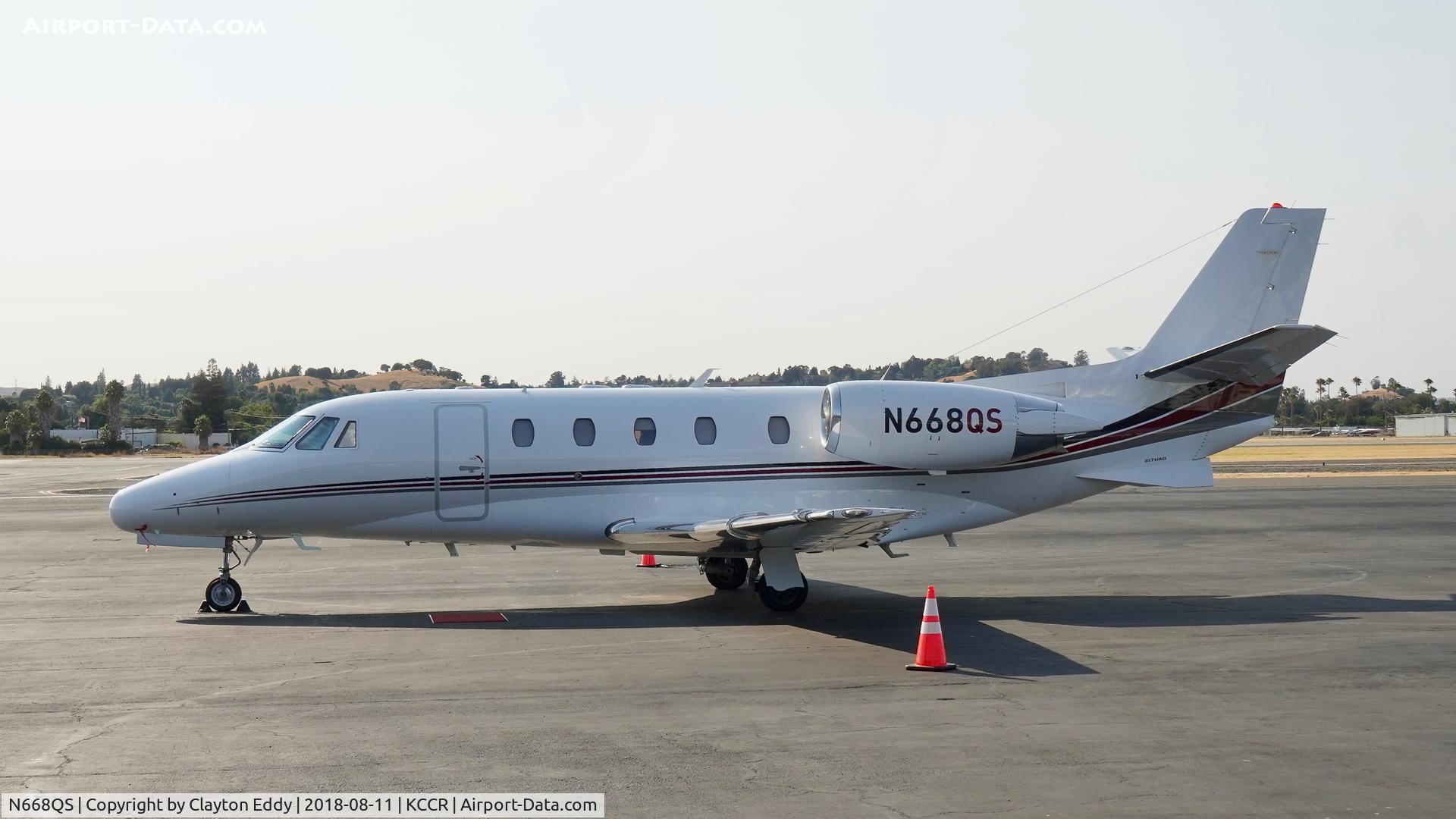 N668QS, 2002 Cessna 560XL Citation Excel C/N 560-5268, Buchanan Field Concord California 2018.
