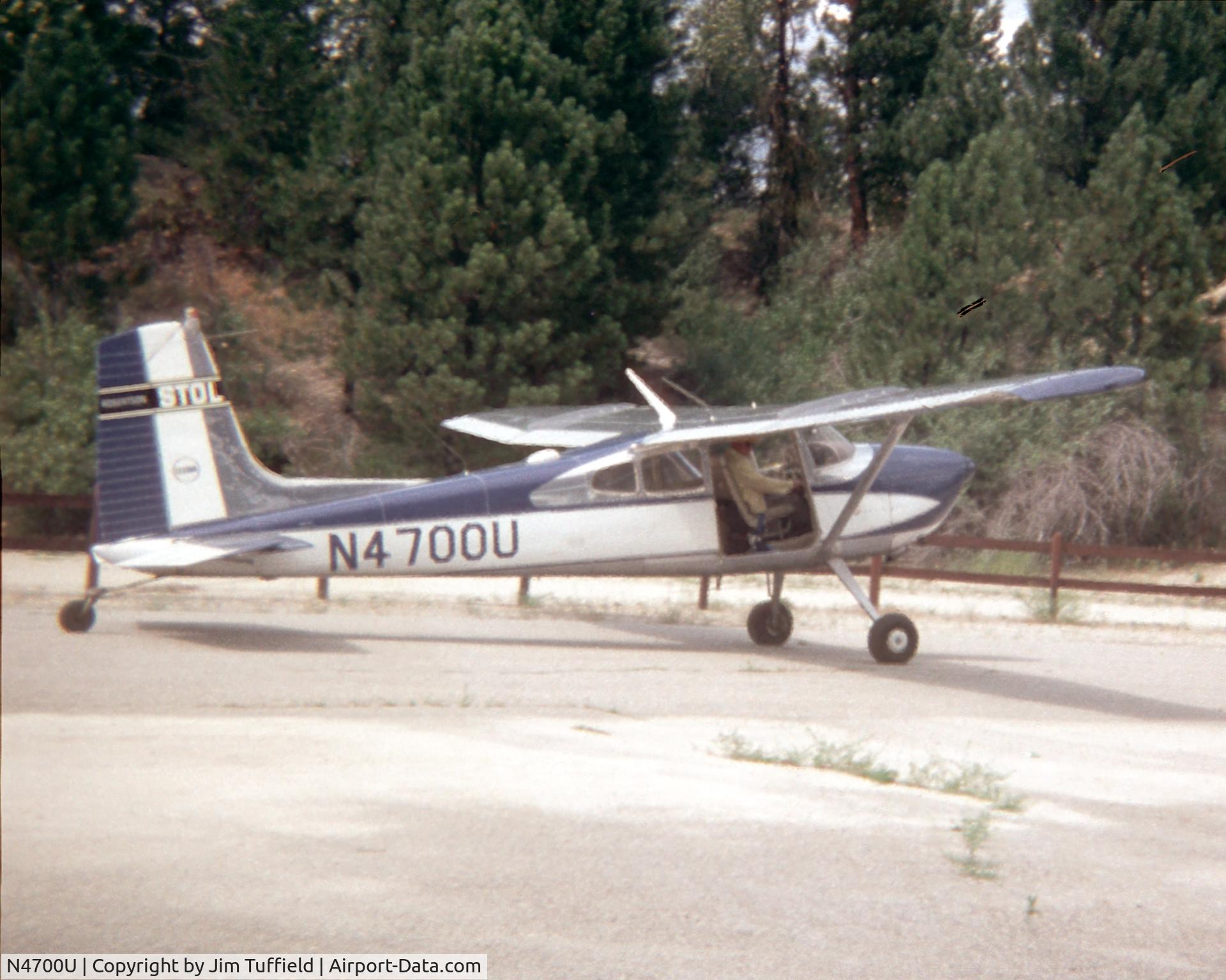 N4700U, Cessna 180G C/N 18051400, Loyal Willis taxing his 1964 Cessna 180G in Idaho City, Idaho. This wonderful man flew B17's in WWII. He was a mentor and a friend. I went on to fly F-4G Wild Weasels in the military and have flown for a major airline for the past 30 years.
