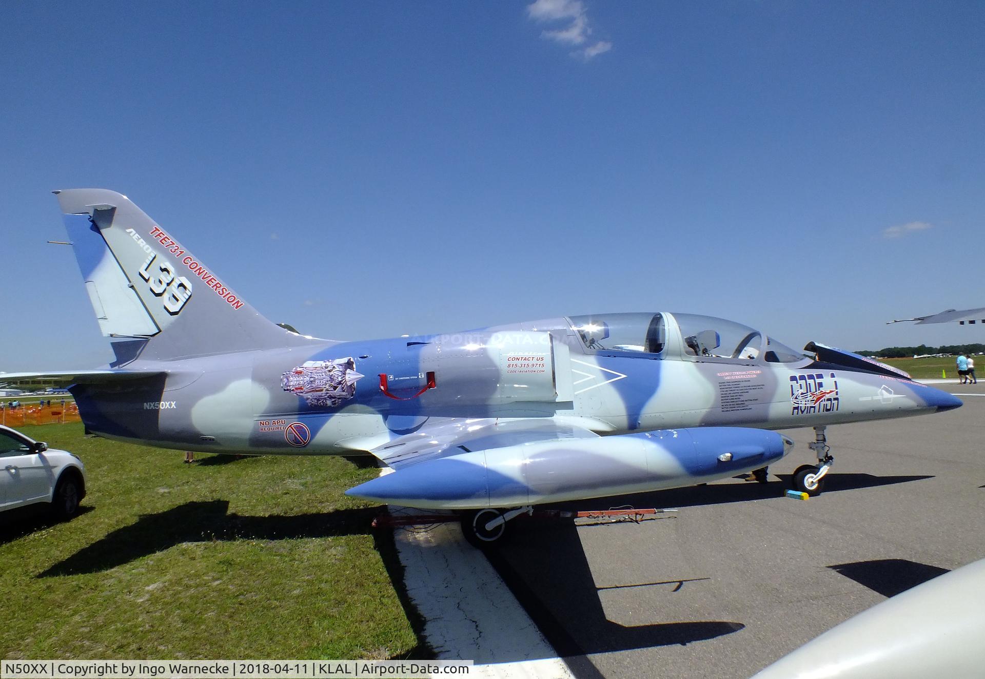 N50XX, 1979 Aero L-39C Albatros C/N 931331, Aero L-39C Albatros re-engined with Garrett TFE 731-3 at 2018 Sun 'n Fun, Lakeland FL