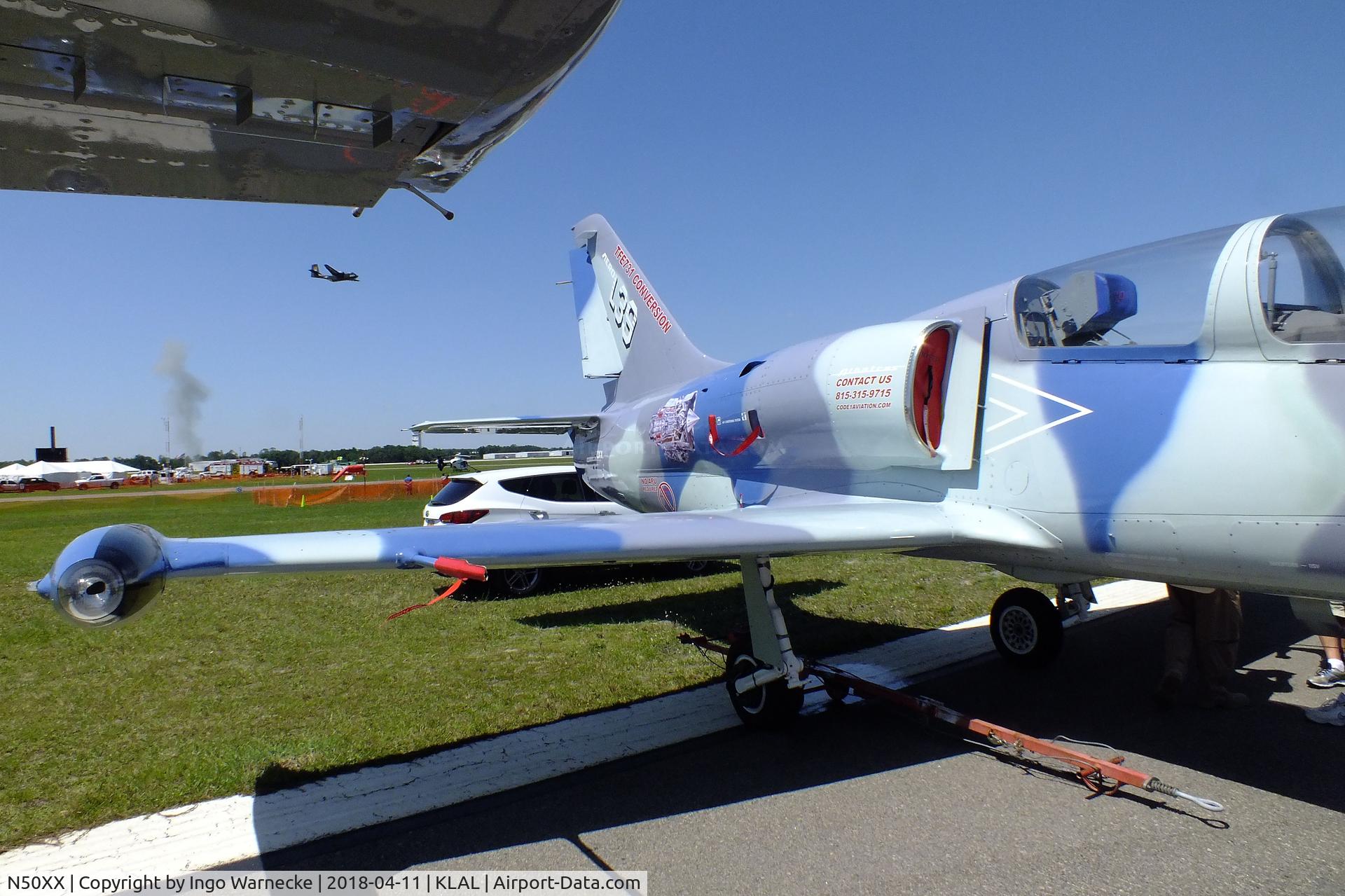 N50XX, 1979 Aero L-39C Albatros C/N 931331, Aero L-39C Albatros re-engined with Garrett TFE 731-3 at 2018 Sun 'n Fun, Lakeland FL