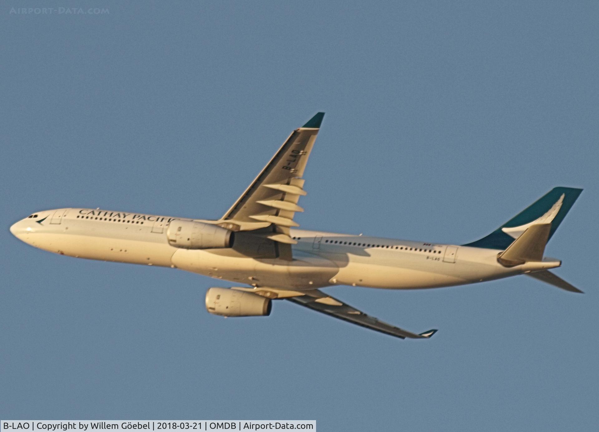 B-LAO, 2012 Airbus A330-343X C/N 1317, Take off from DUBAI INTERNATIONAL Airport
