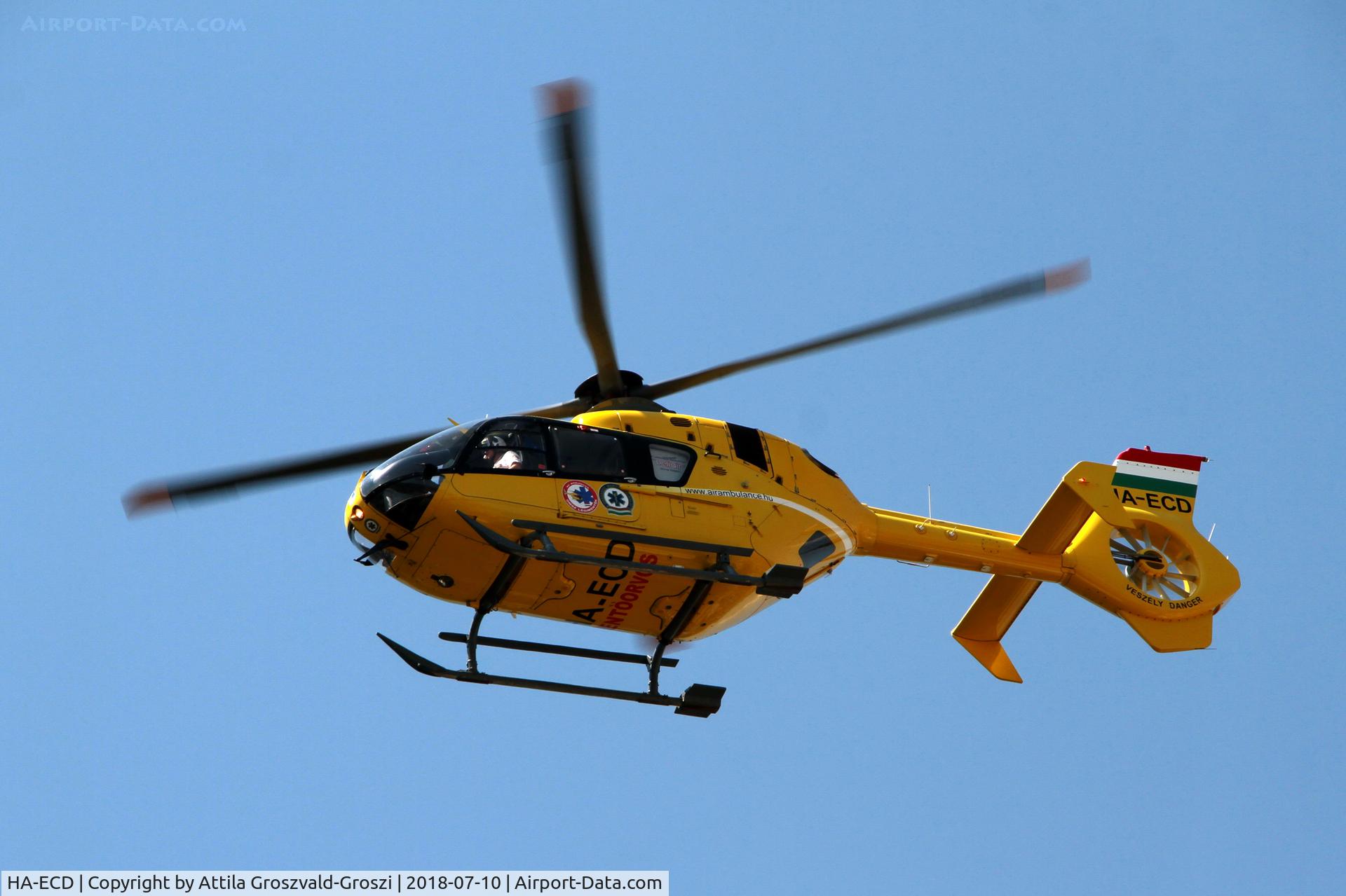 HA-ECD, 2004 Eurocopter EC-135T-2 C/N 0325, Hungary, Veszprém Hospital Heliport