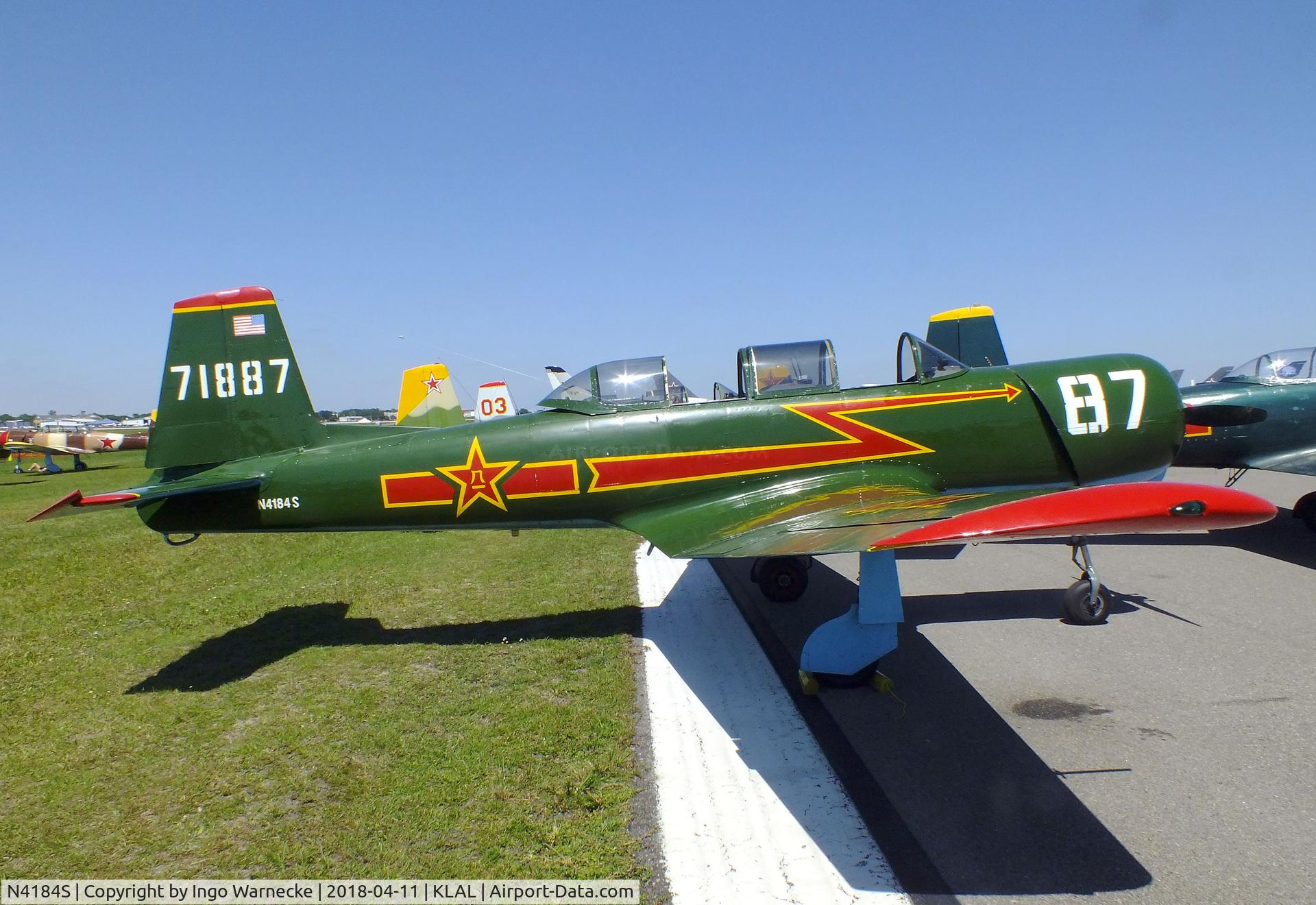 N4184S, 1968 Nanchang CJ-6A C/N 2532044, Nanchang CJ-6A at 2018 Sun 'n Fun, Lakeland FL