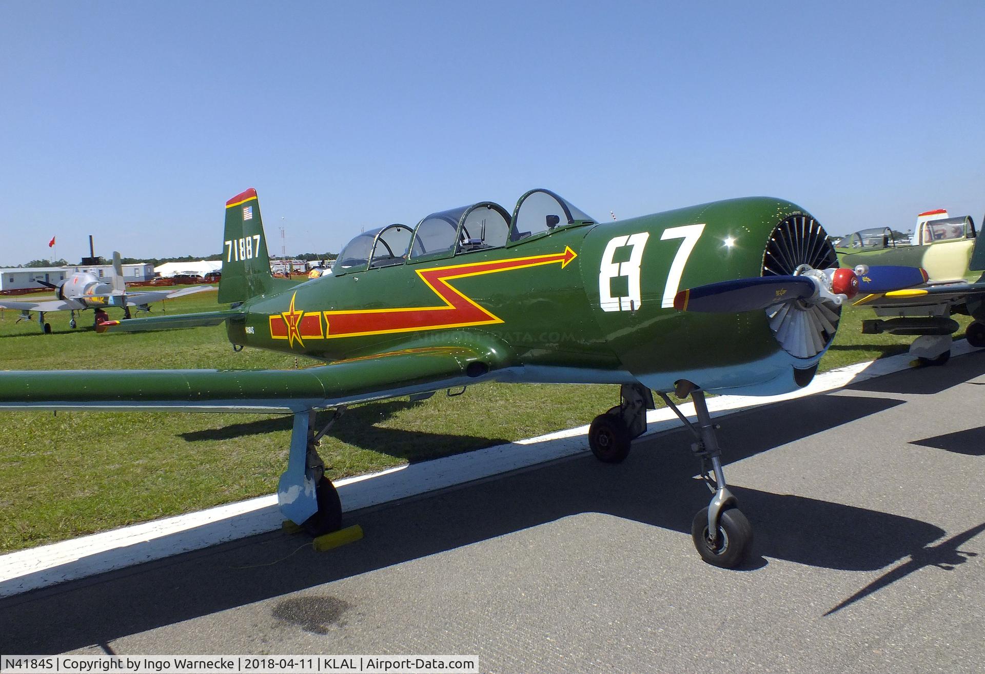 N4184S, 1968 Nanchang CJ-6A C/N 2532044, Nanchang CJ-6A at 2018 Sun 'n Fun, Lakeland FL