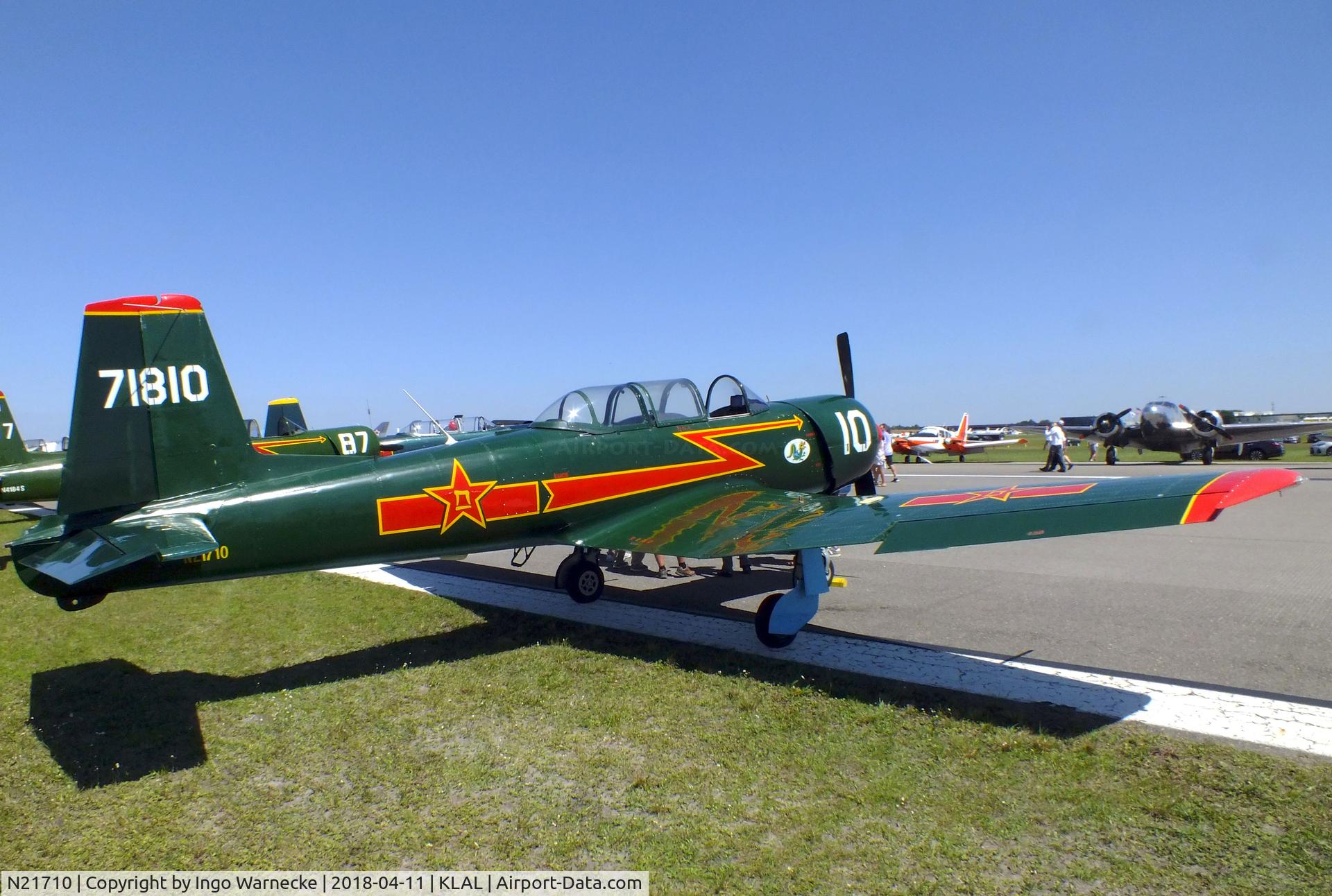 N21710, 1969 Nanchang CJ-6A C/N 2532059, Nanchang CJ-6A at 2018 Sun 'n Fun, Lakeland FL