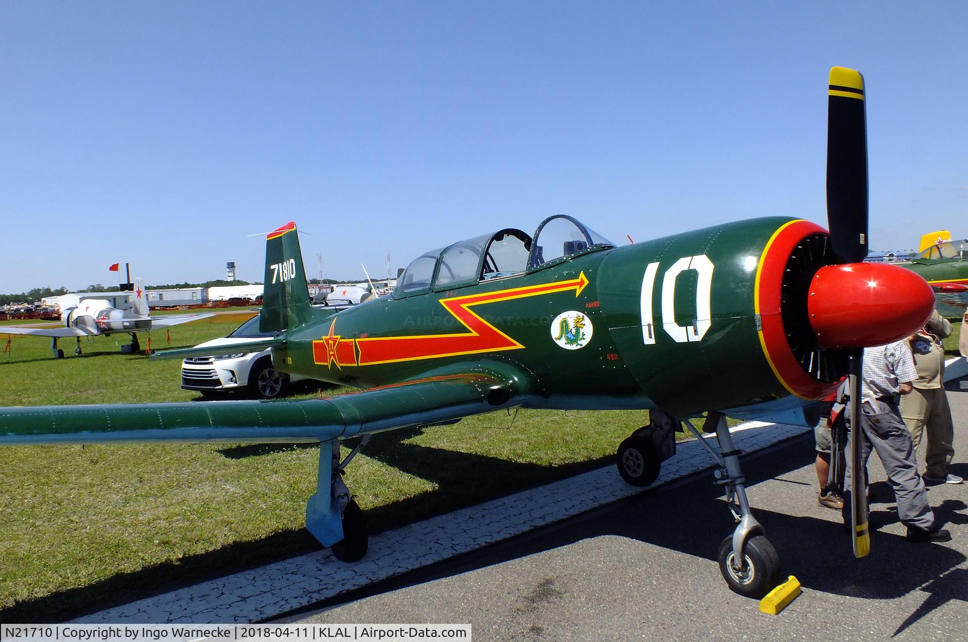 N21710, 1969 Nanchang CJ-6A C/N 2532059, Nanchang CJ-6A at 2018 Sun 'n Fun, Lakeland FL