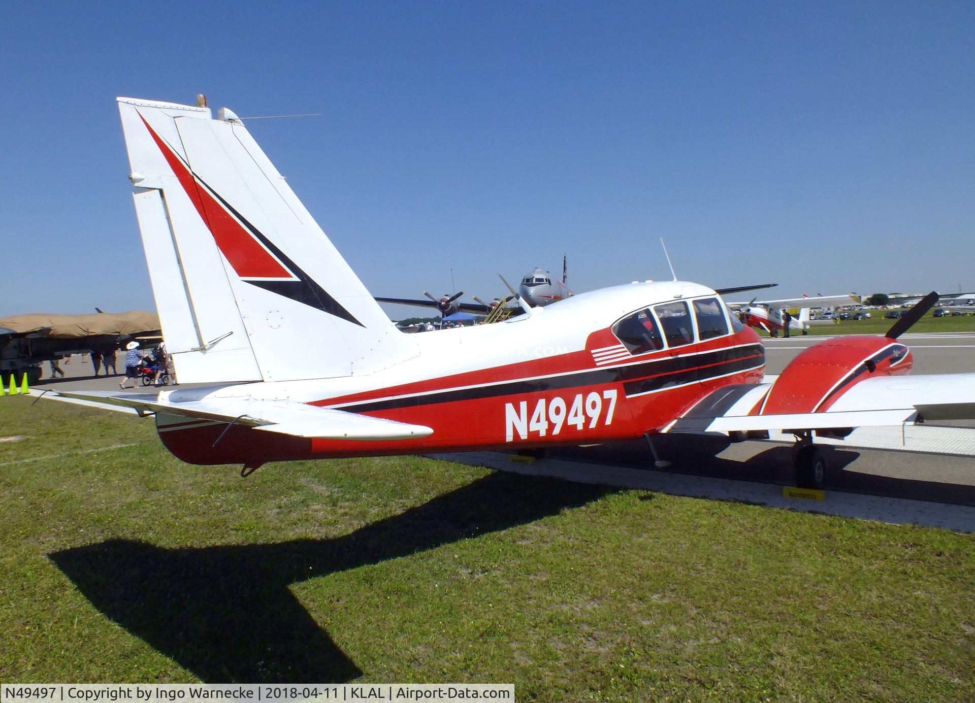 N49497, 1961 Piper PA-23-250 Aztec C/N 27-475, Piper PA-23-250 Aztec at 2018 Sun 'n Fun, Lakeland FL